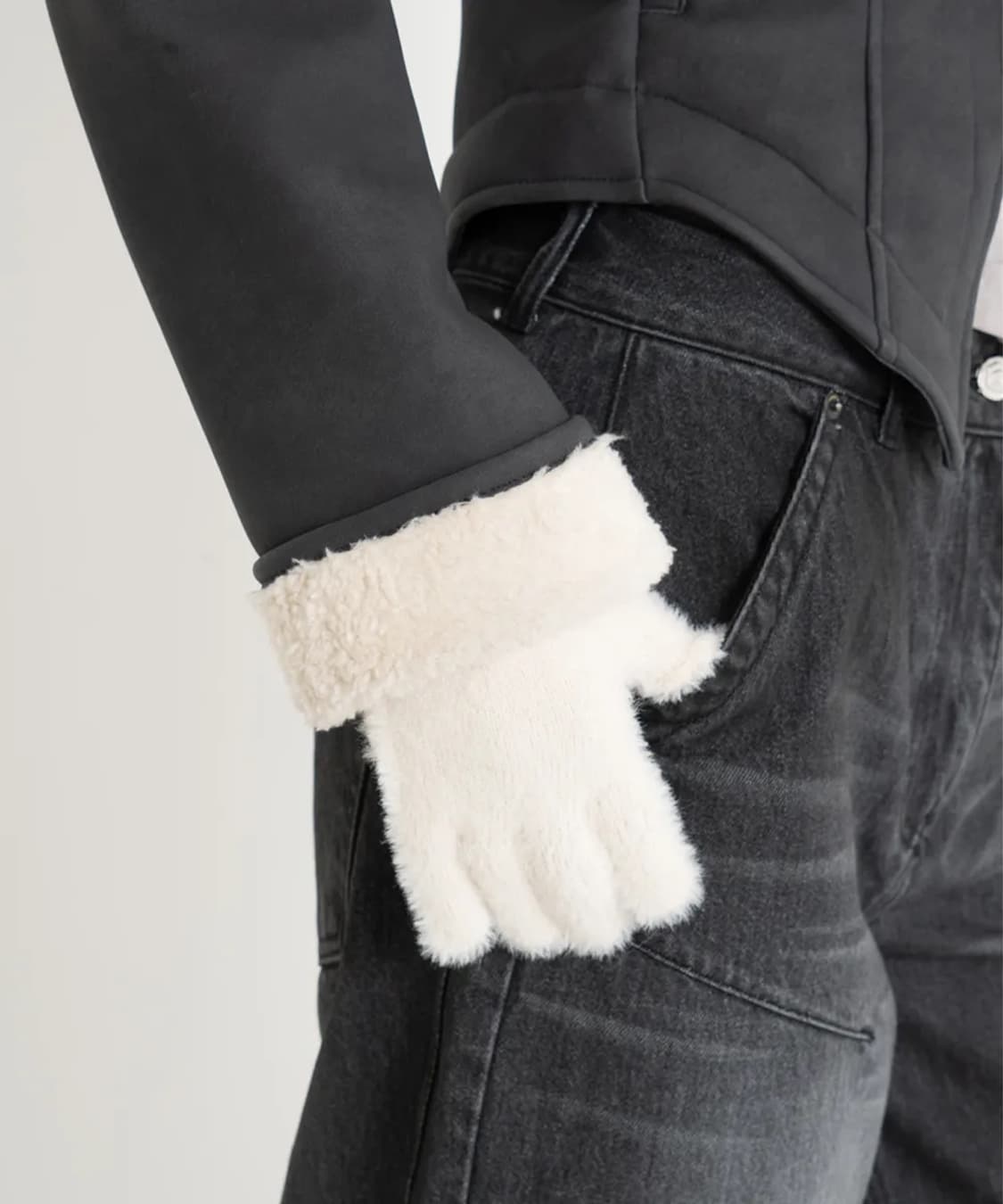 ANGEL WING GLOVE MUFFLER SET (IVORY) 상품이미지3