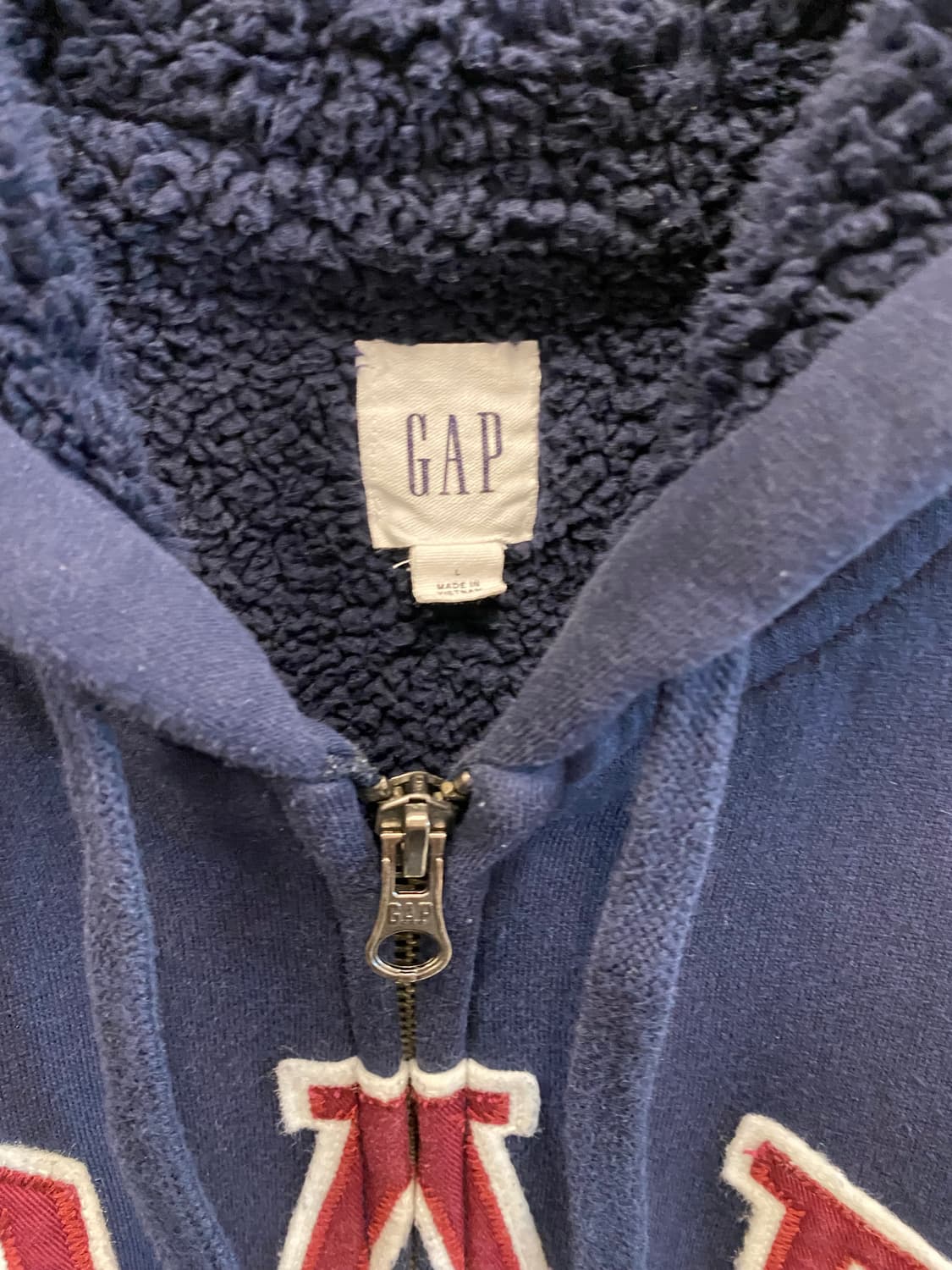 갭 양털 후드집업(네이비) 상품이미지3