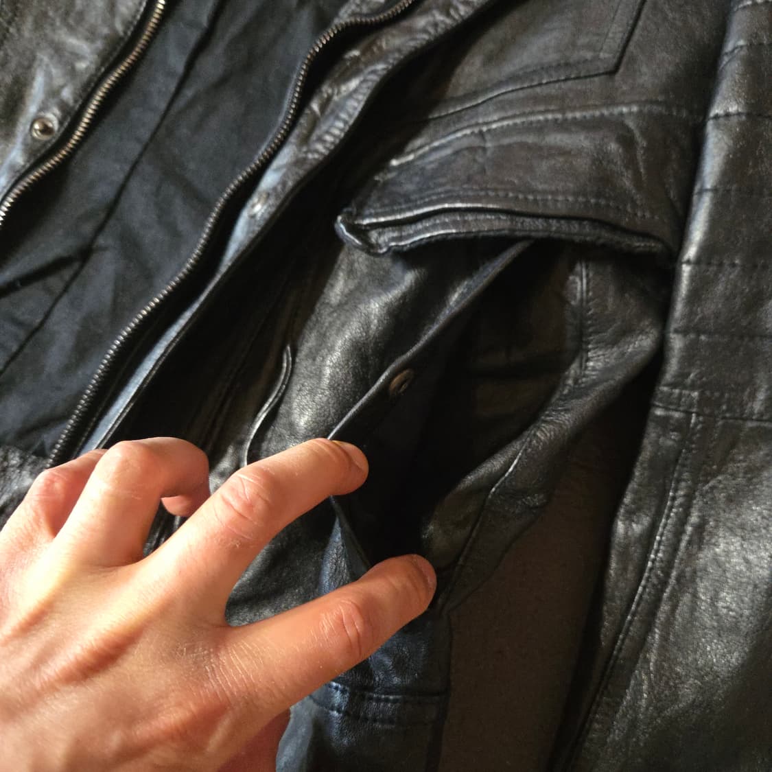 질스튜어트 램스킨 레더 자켓 M 100 상품이미지7