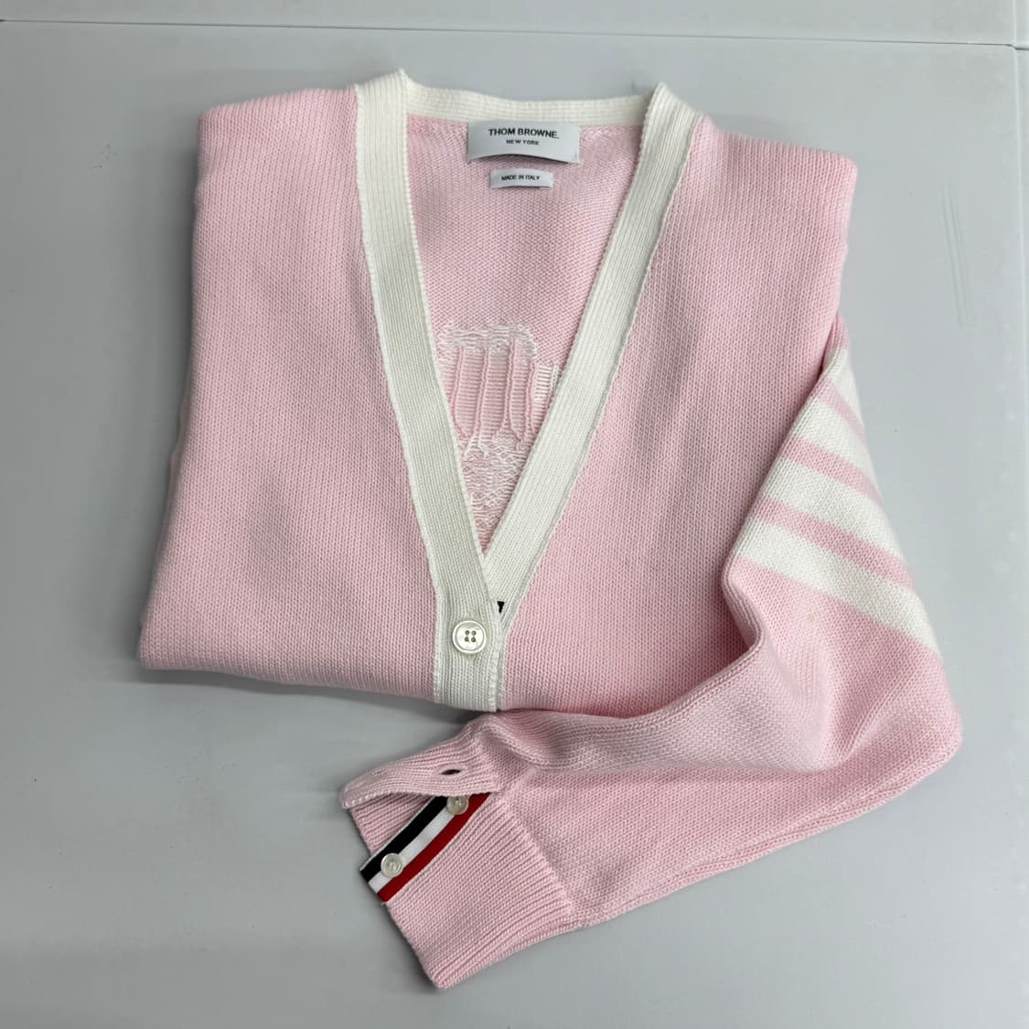 톰브라운 플라워 가디건 상품이미지1