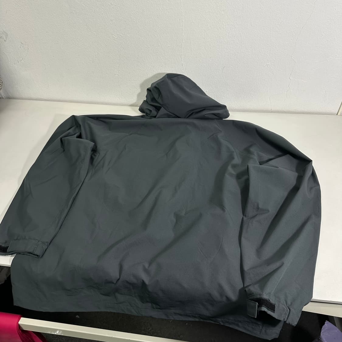 L 라퍼지스토어 다크그레이 빅포켓 유틸리티 바람막이 아노락 상품이미지8