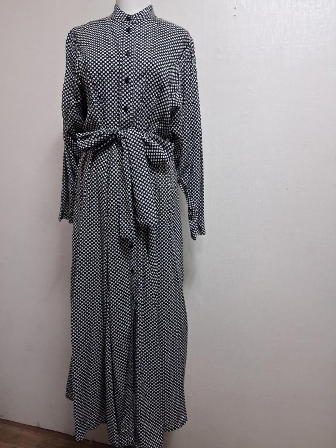 일본빈티지 에이치앤엠  H&M 도트 롱원피스 55  상품이미지1