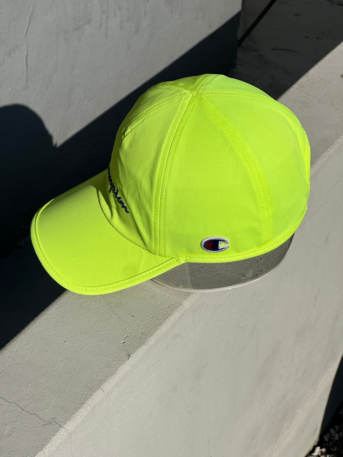 [F] 챔피온 로고 야광 캠프캡 모자 상품이미지3