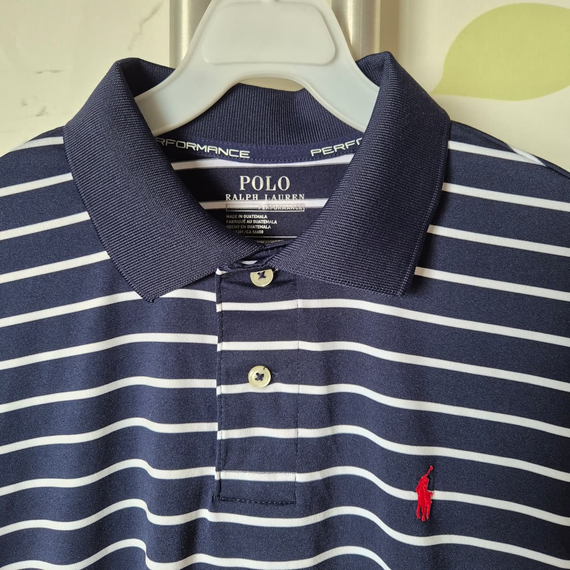 폴로 랄프로렌 스트라이프 반팔 카라티 네이비 상품이미지4