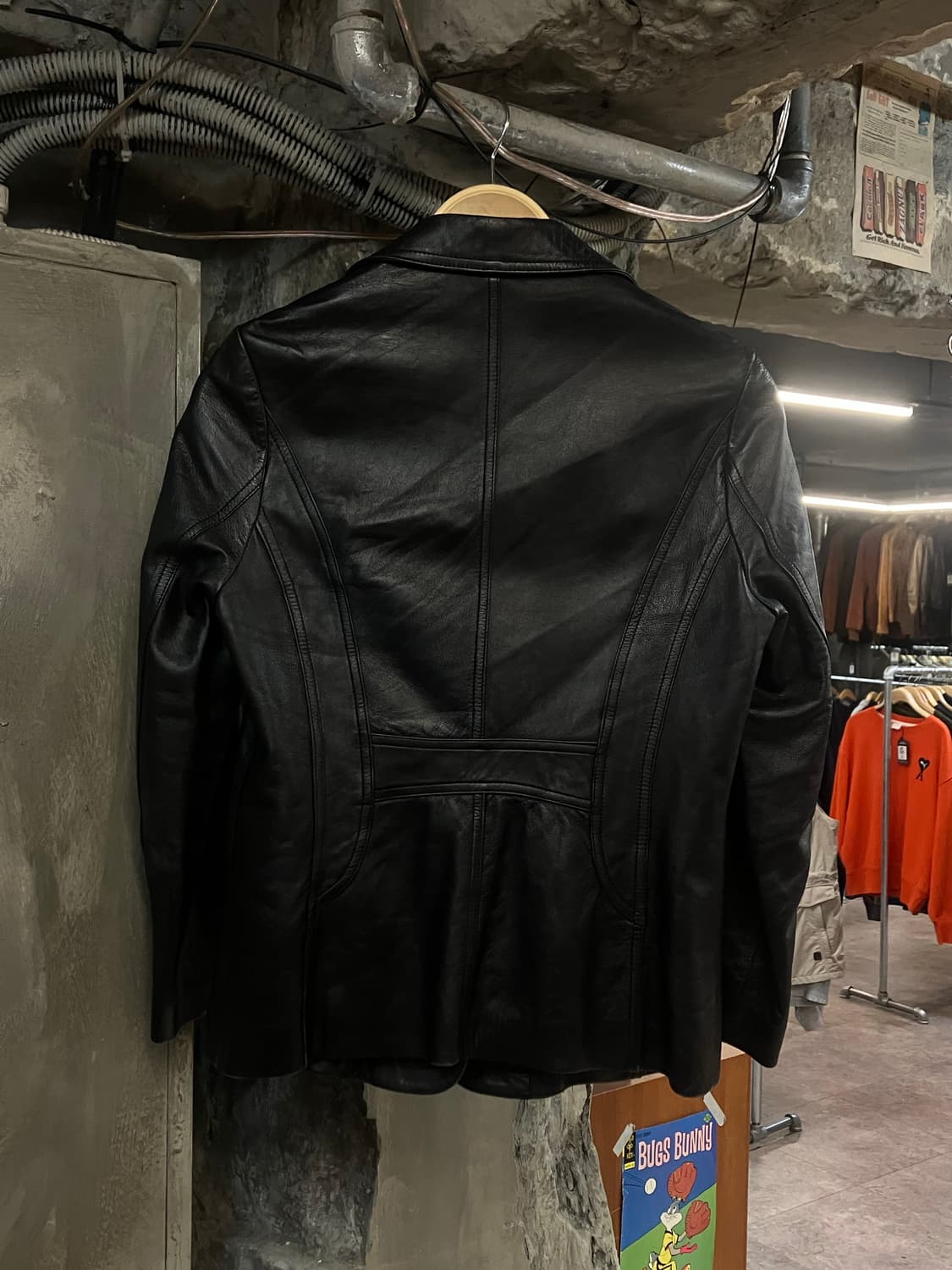 빈티지 가죽 자켓 블랙 66 M #csz2429 상품이미지2