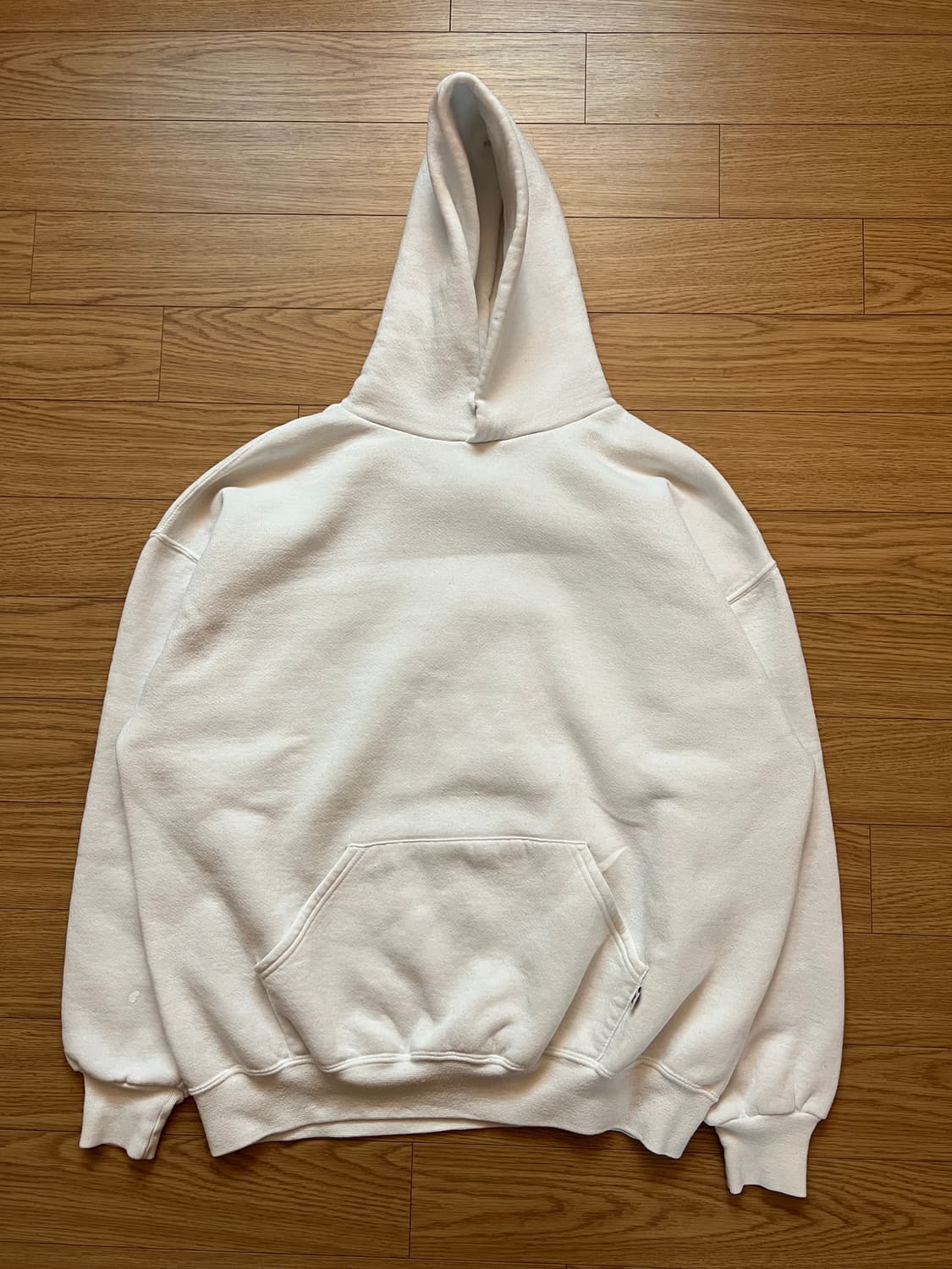 90s 러셀 빈티지 후드 화이트 XL 상품이미지2