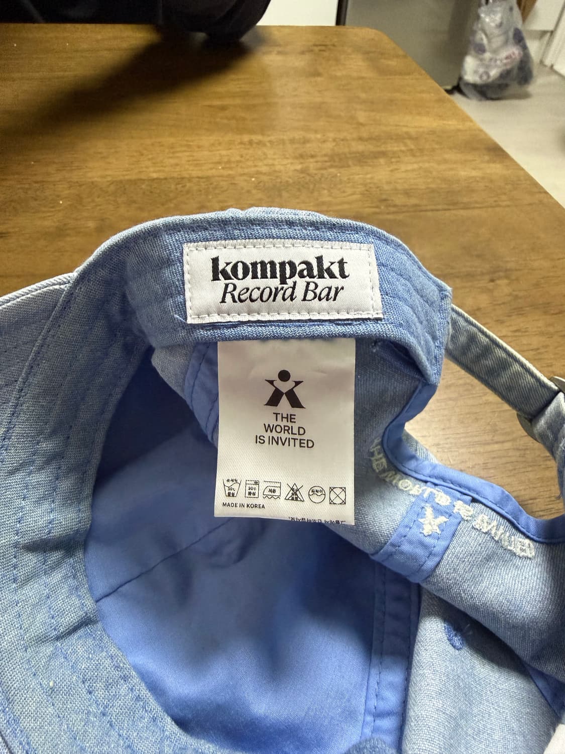 콤팩트레코드바 x 유니클로 볼캡 연청 판매합니다. (F) 상품이미지4