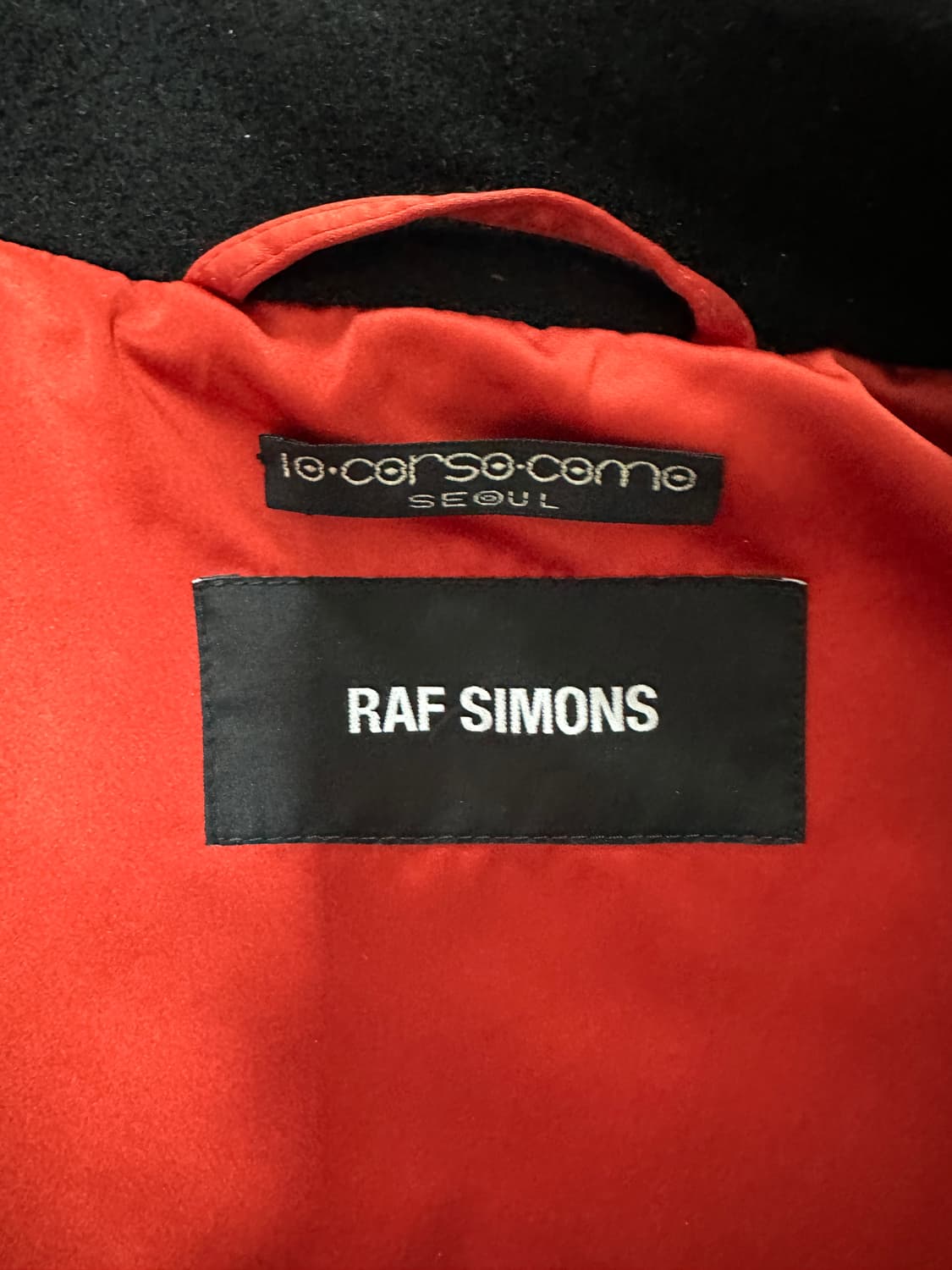 [48] 라프시몬스 카반 코트 블랙 상품이미지3