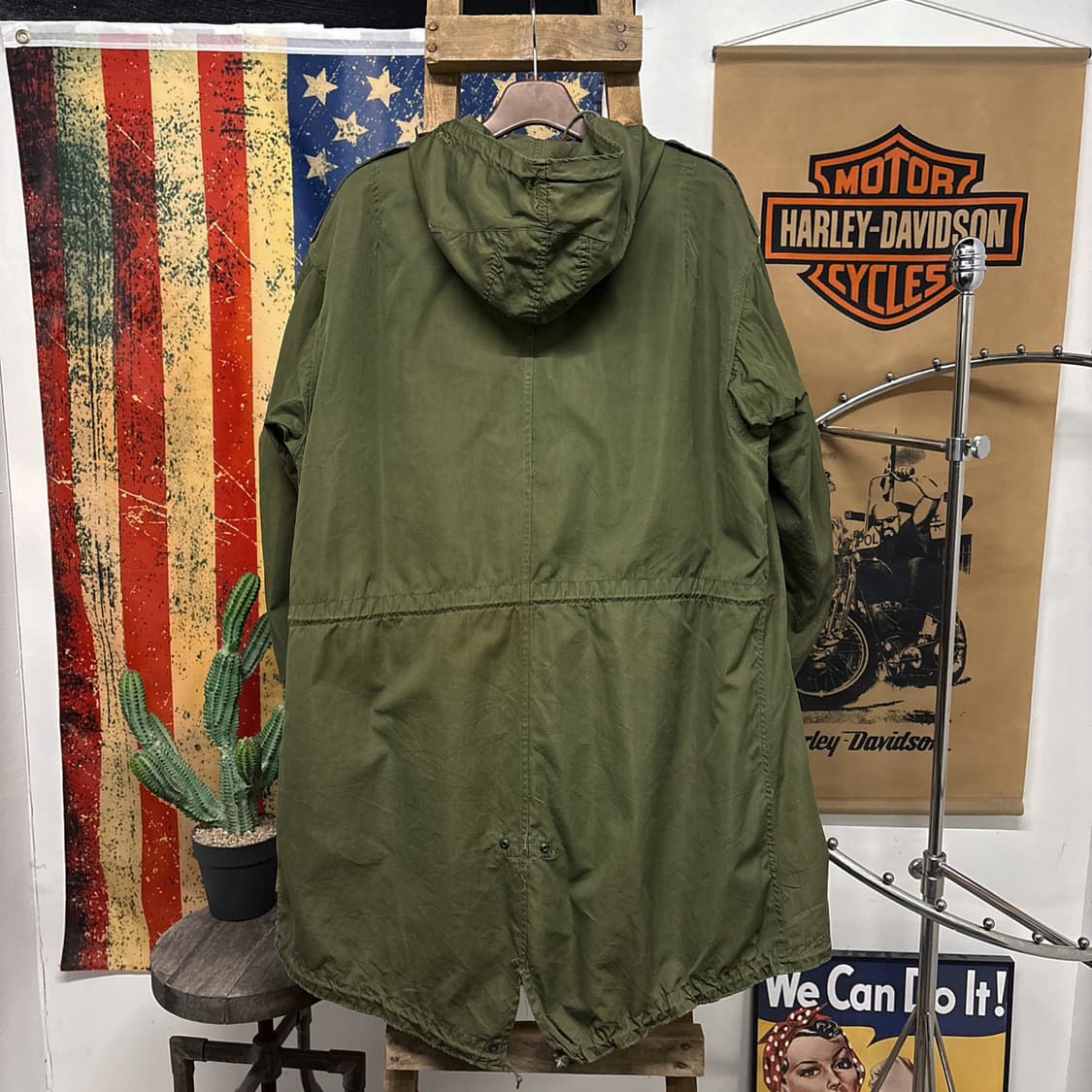 50s 오리지널 M-51 파카 1951년 초기생산 1세대 은지퍼 N434 상품이미지2