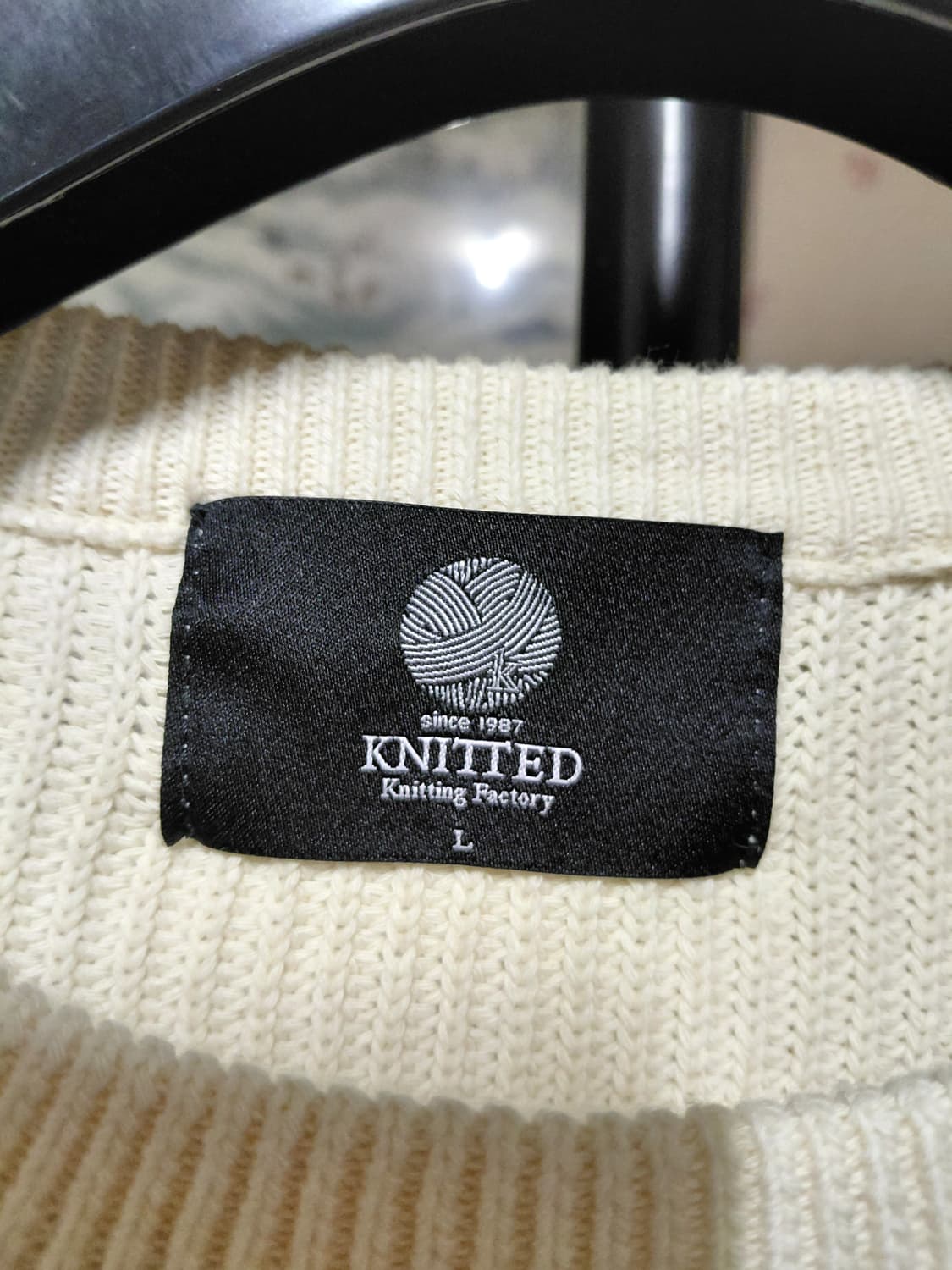 [니티드]면 골지 라운드넥 니트 L사이즈 상품이미지3