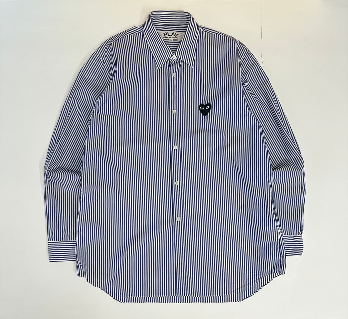 COMMEdesGARCONS 꼼데가르송 네이비컬러 스트라이프 셔츠 상품이미지2