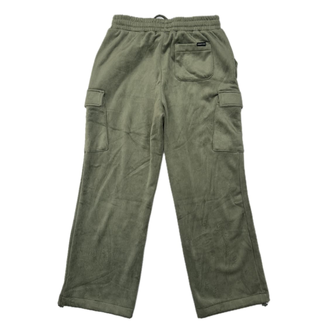 케네스콜 코듀로이 도톰 와이드 카고 골덴 말차그린 트레이닝 바지 상품이미지2