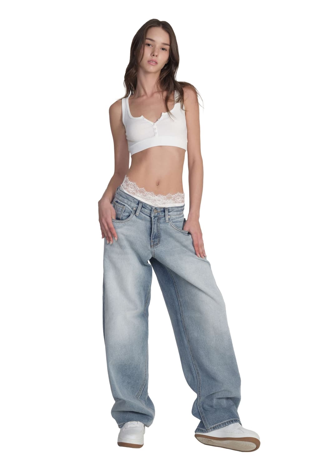 클리시어 Krystal vintage wide jeans 클리어블루 상품이미지1