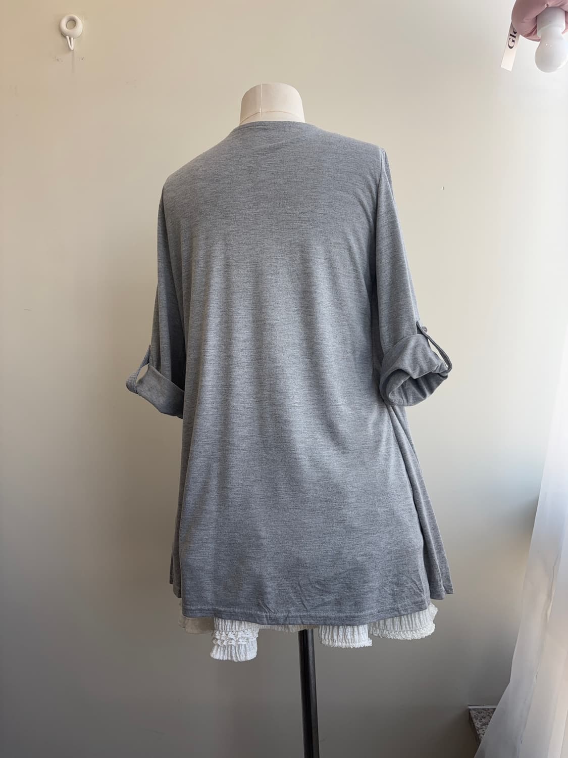 땡땡이 터크 가디건 레이어드 티셔츠 상품이미지10