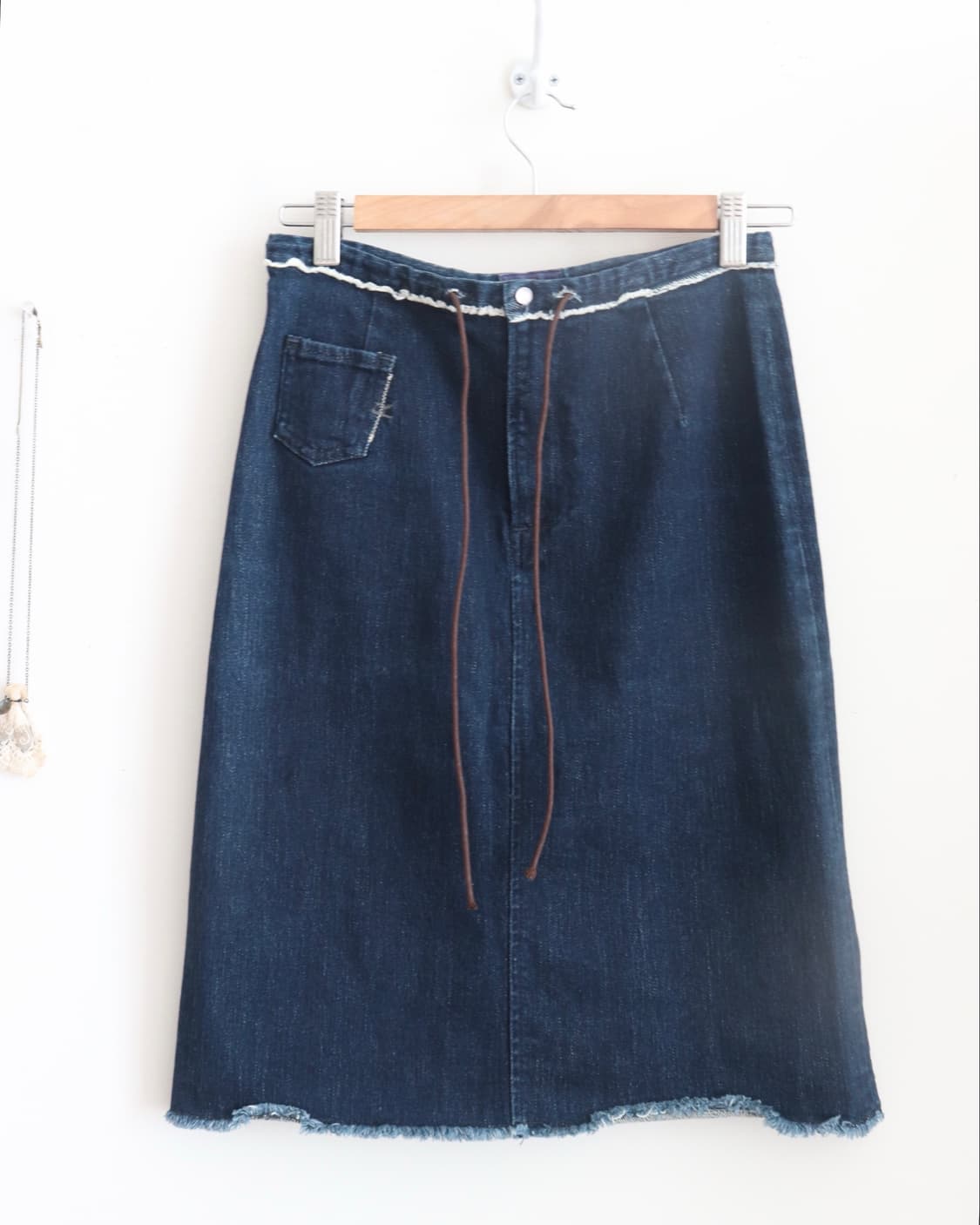 [45rpm] Indigo Denim Ribbon Skirt 상품이미지8