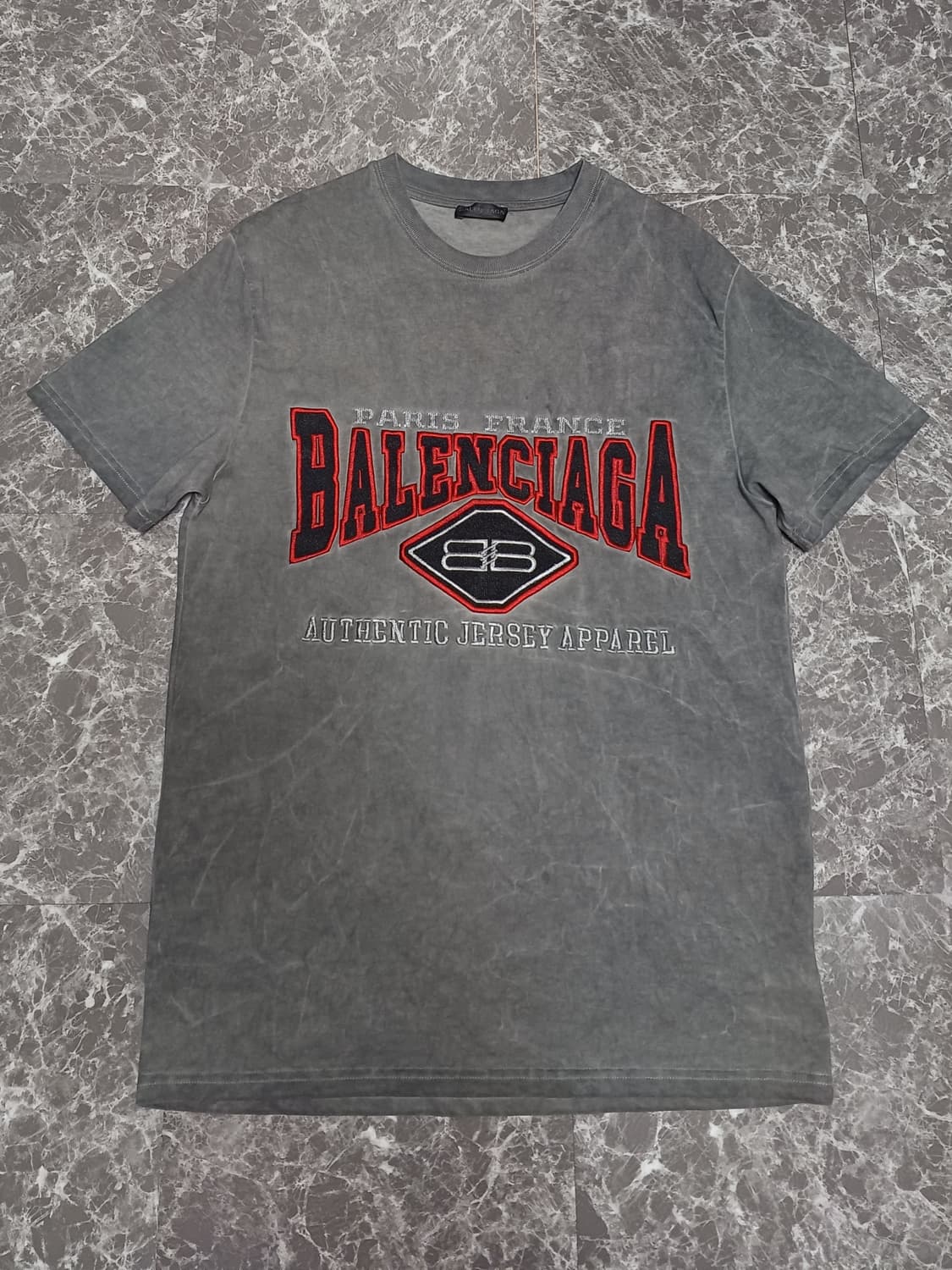 발렌시아가 스타일 워싱 반팔 티셔츠 L
 상품이미지1