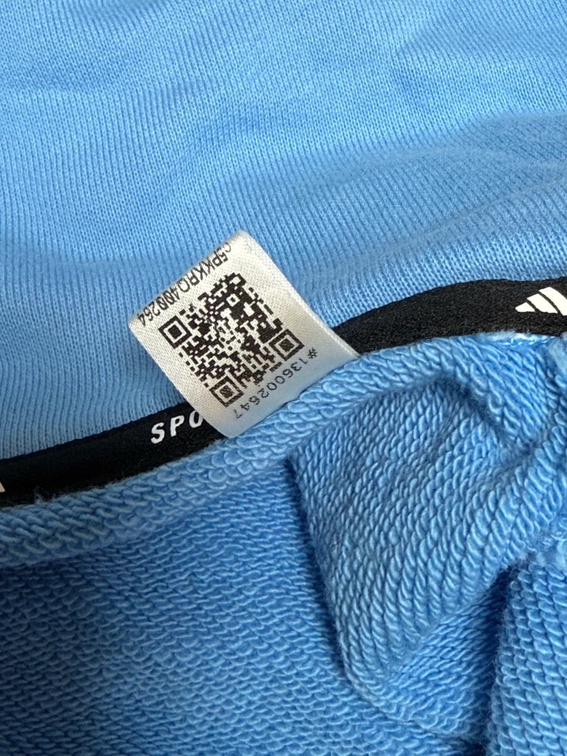 아디다스 에센셜 플러스 루즈핏 프렌치 테리 후드집업 져지 트랙탑 블루 상품이미지9