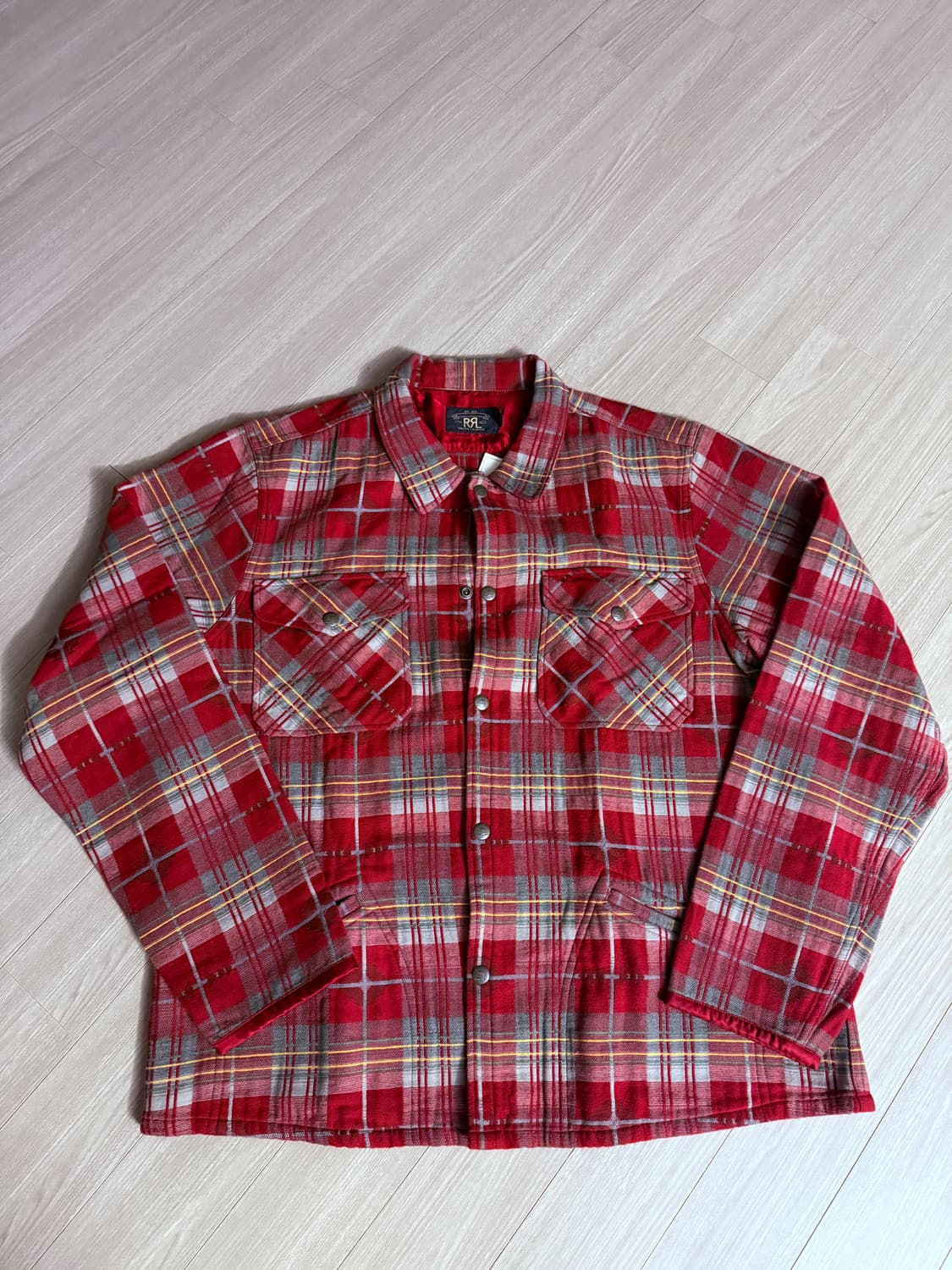 rrl 더블알엘 나바호 체크 셔츠 자켓 xl 택채 새상품 상품이미지4