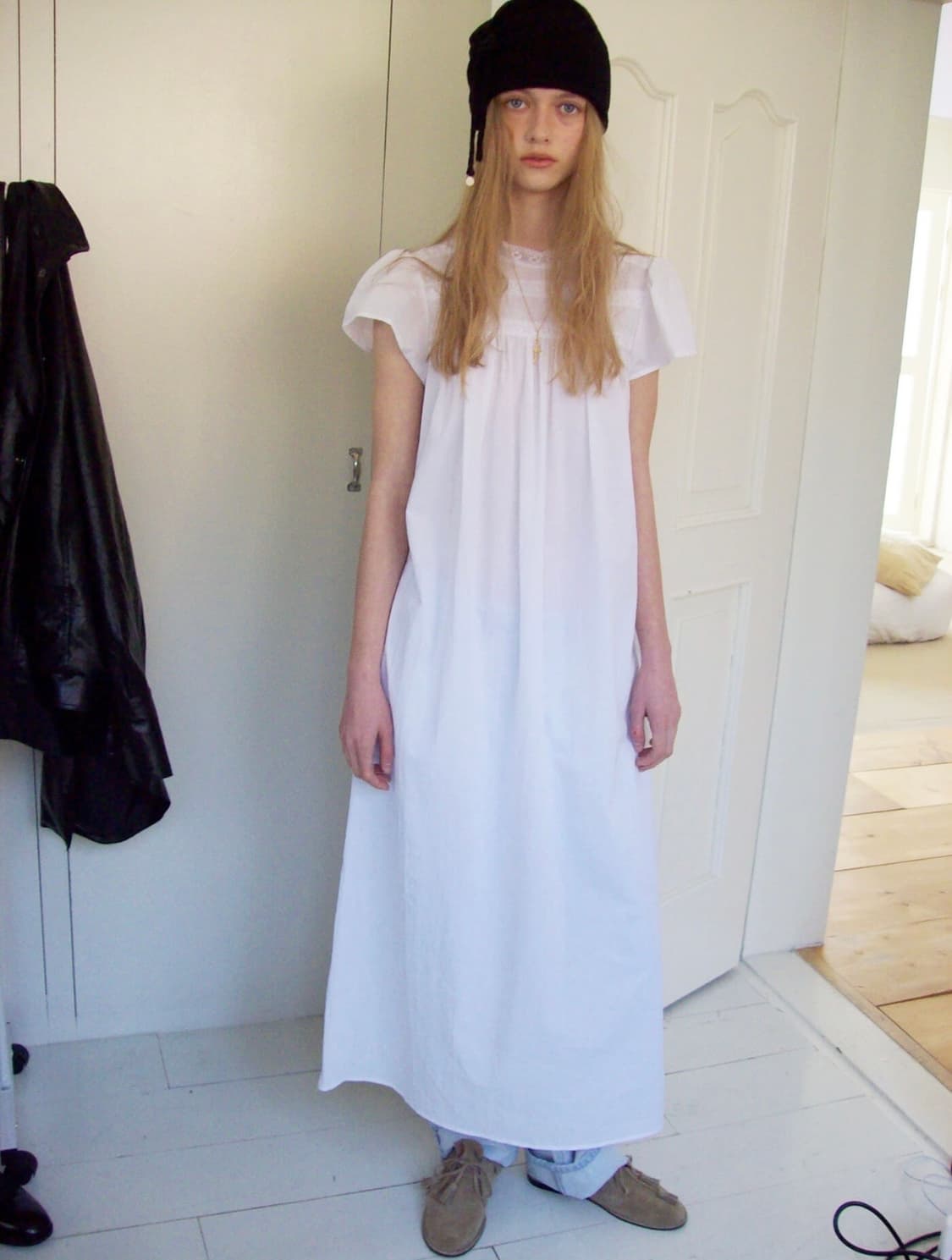 스무스무드 폴루 홀가먼트 니트 비니 블랙 상품이미지5