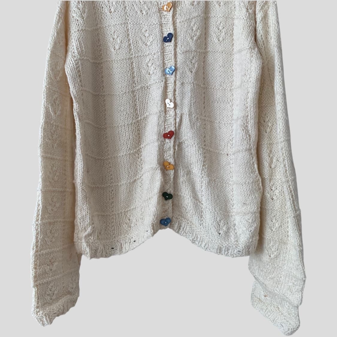 (여성F)빈티지 케이블 니트 가디건 상품이미지3