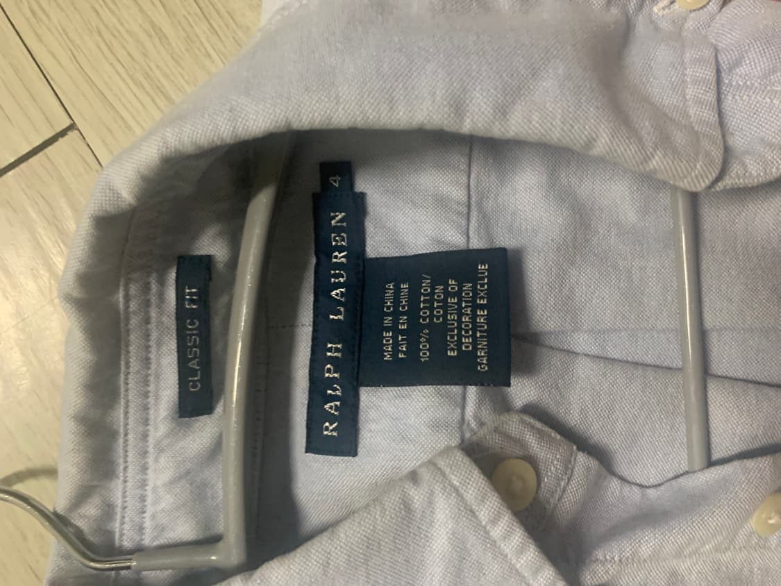 폴로 랄프로렌 클래식핏 하늘색 셔츠 상품이미지2