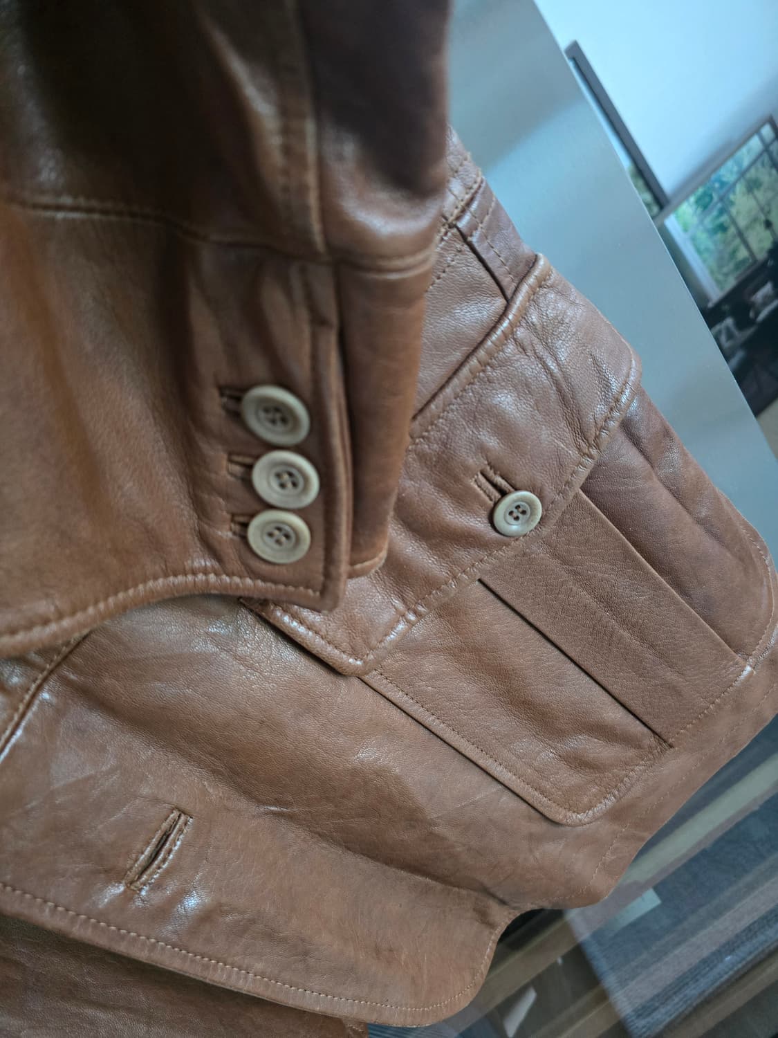 C.P. 컴퍼니 브라운 양가죽 카코트 자켓100~105사이즈 상품이미지4