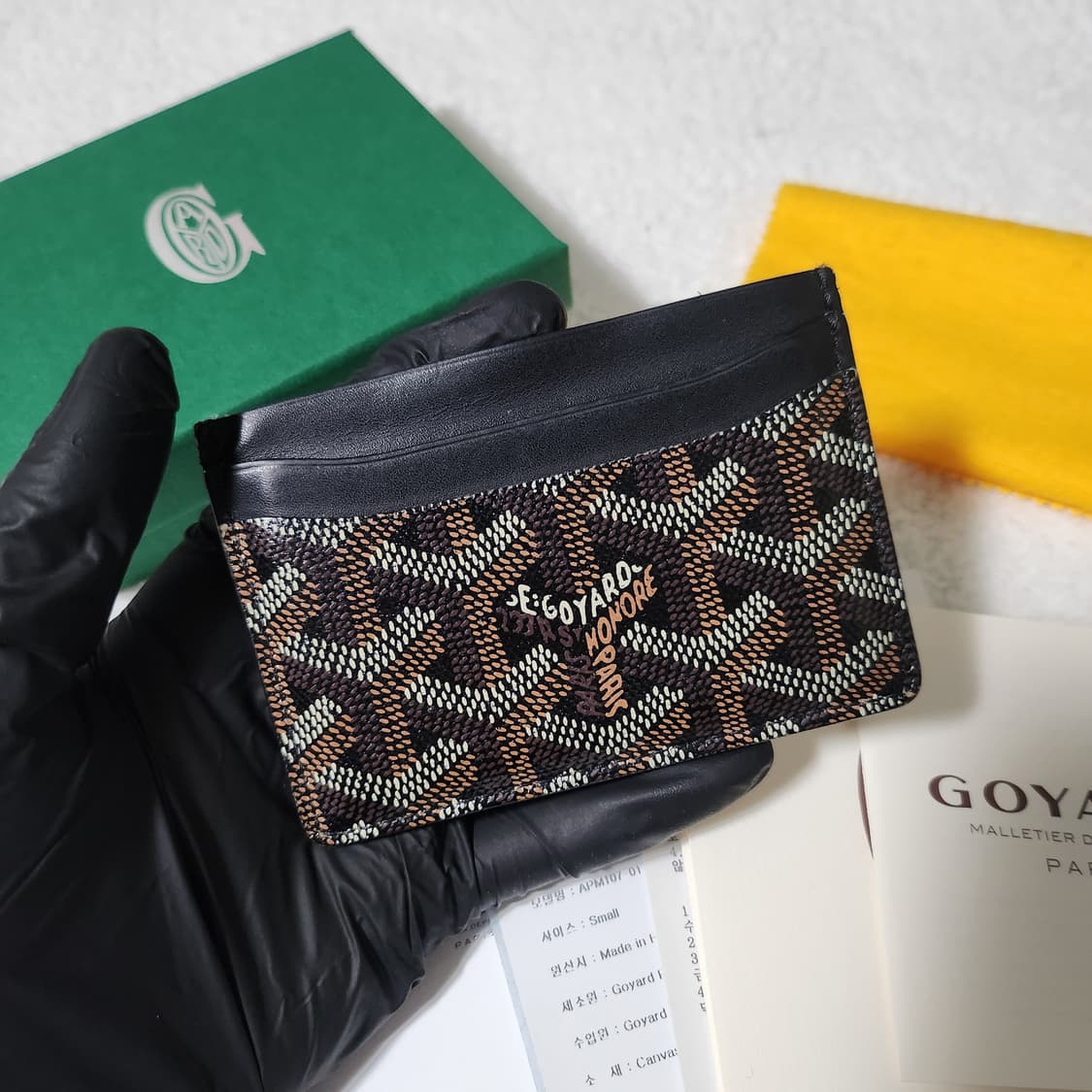 [풀구성]고야드 생쉴피스 카드홀더 카드지갑 블랙 상품이미지3