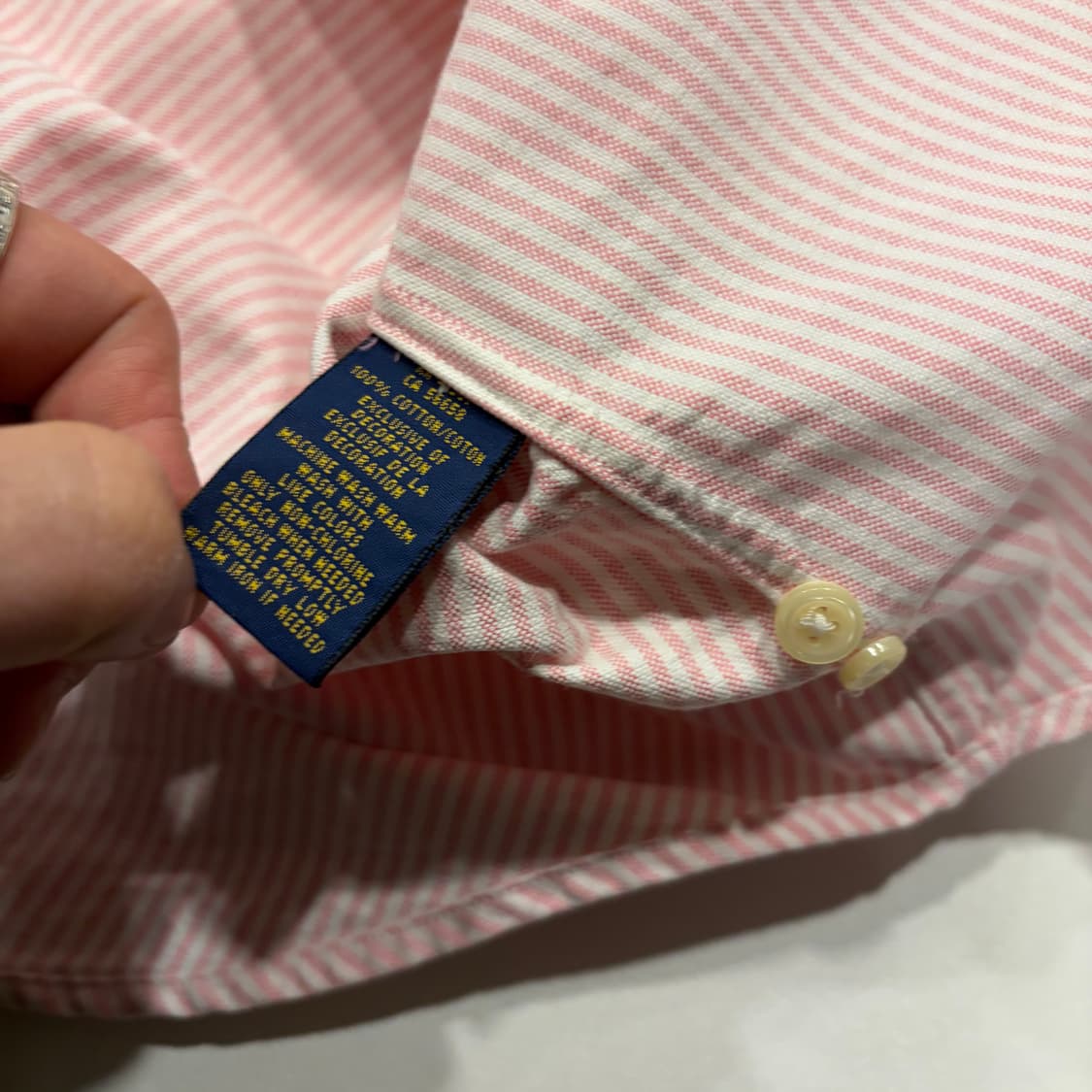 [M] 폴로 랄프로렌 스트라이프 셔츠 핑크 C936 상품이미지6