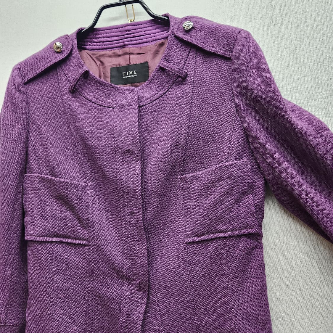 한섬 타임 투포켓 견장 숏자켓 S 상품이미지2