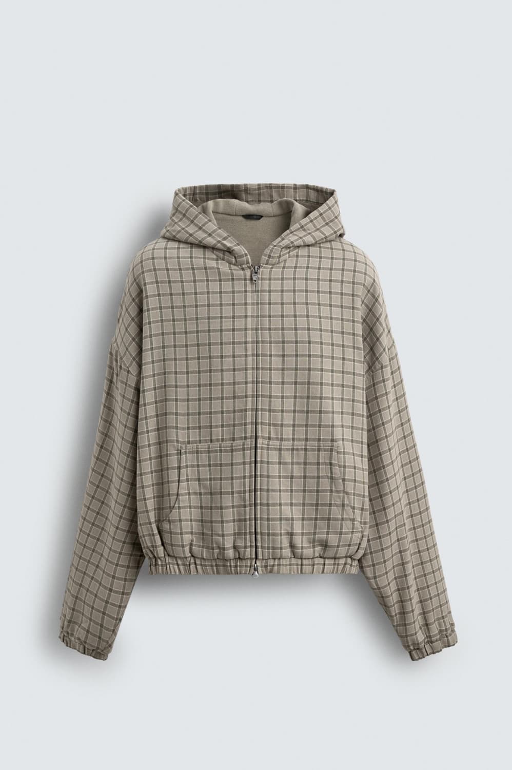 자라 체크 박시핏 점퍼 상품이미지1