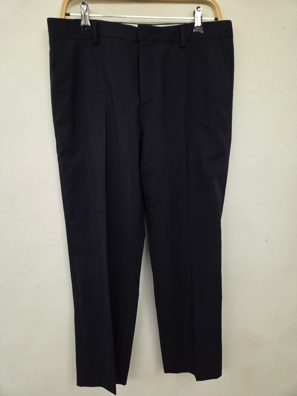 시스템 슬림핏 블랙 정장 바지 상품이미지5