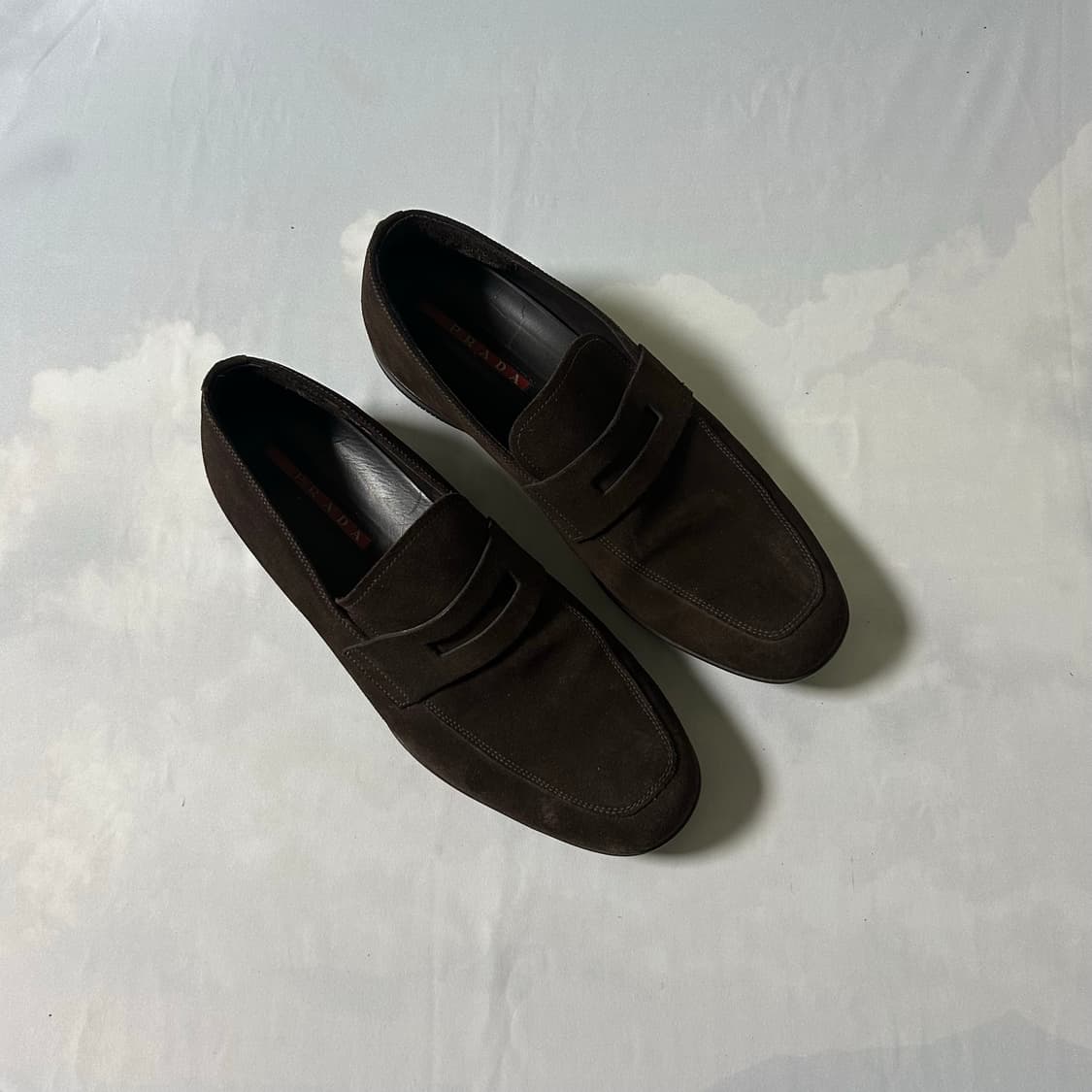 Prada sports suede dark brown loafers 상품이미지2