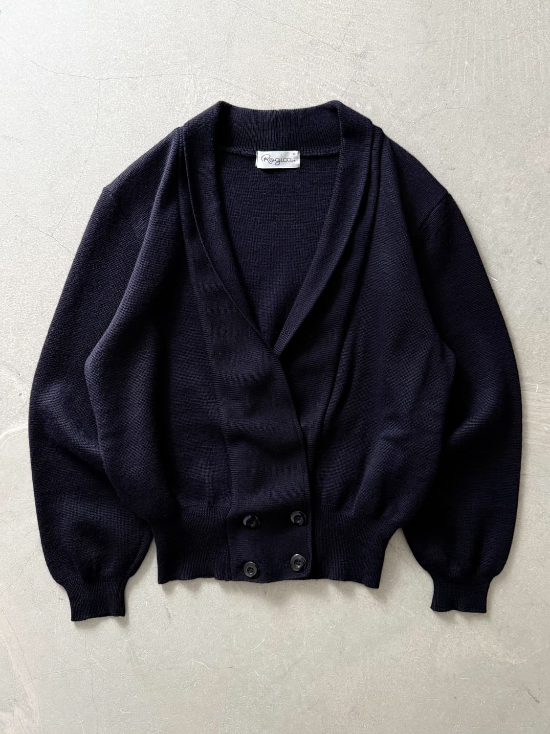 Vintage Women's Pure Wool Knit Cardigan 상품이미지1