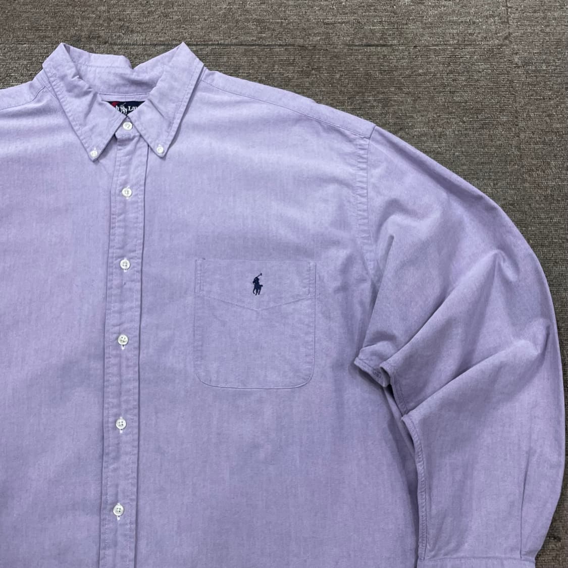 (2XL) 90s POLO 폴로 랄프로렌 빅셔츠 솔리드 셔츠 상품이미지3
