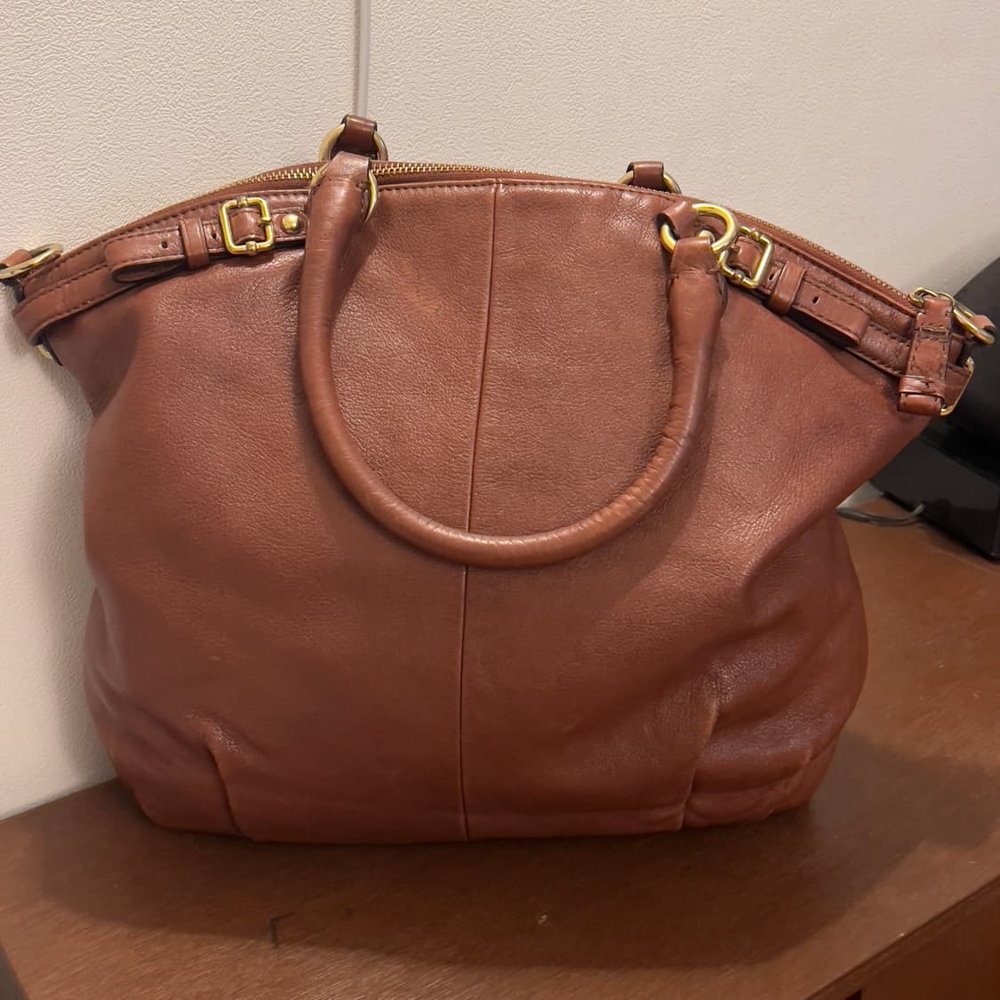 Coach vintage leather shoulder bag 상품이미지2