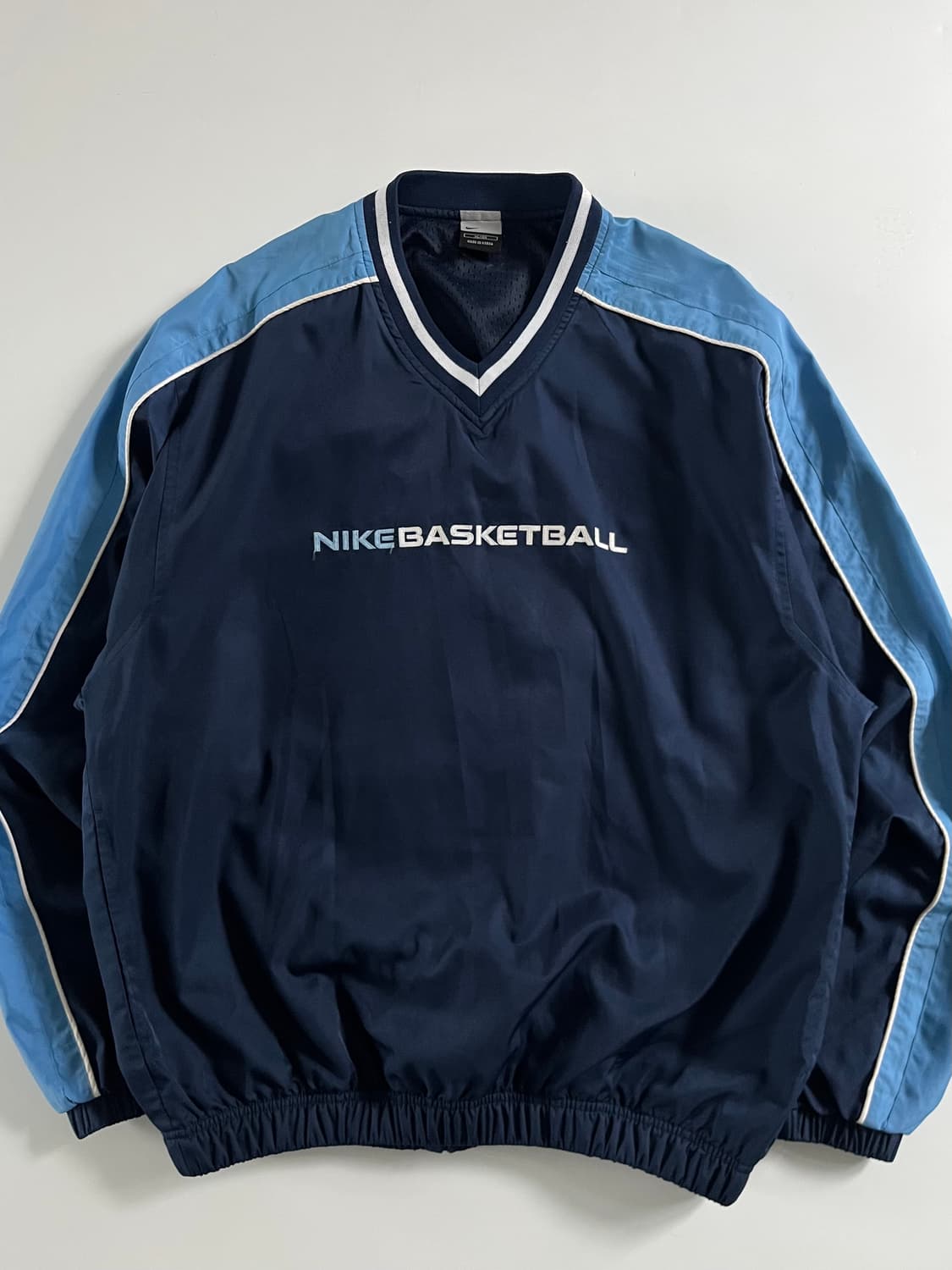 Nike 나이키 베스킷볼 네이비컬러 브이넥 웜업 상품이미지2