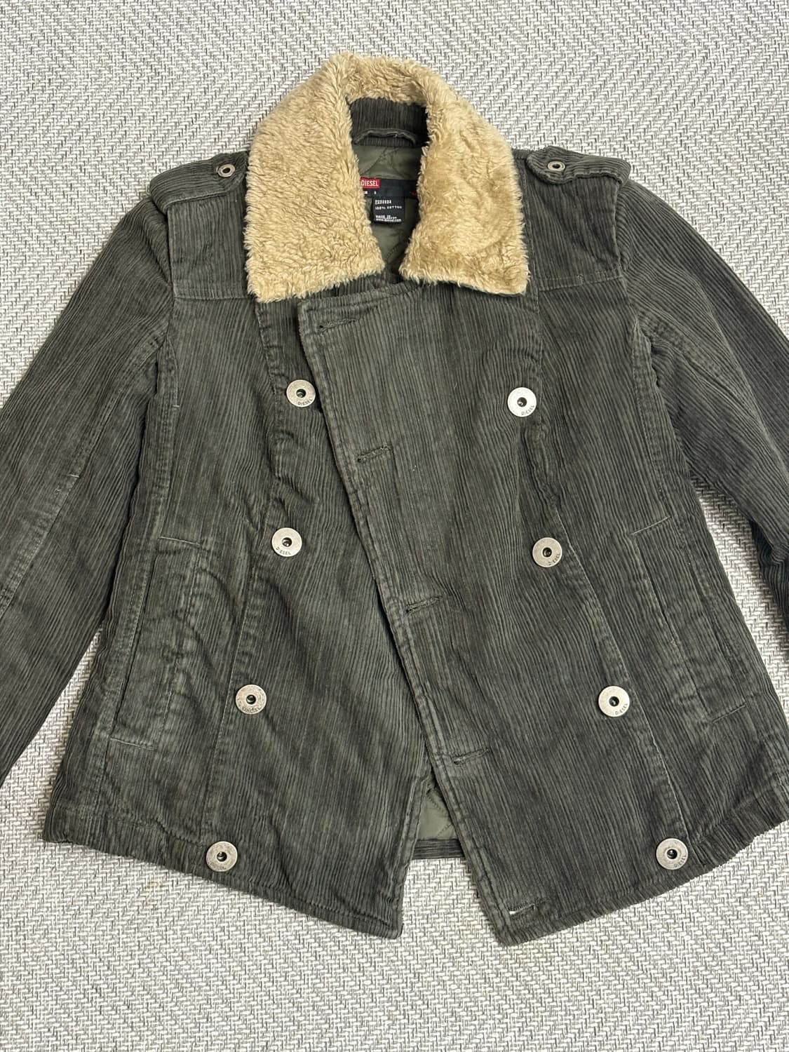 Diesel 디젤 코듀로이 버튼 퍼자켓 상품이미지2
