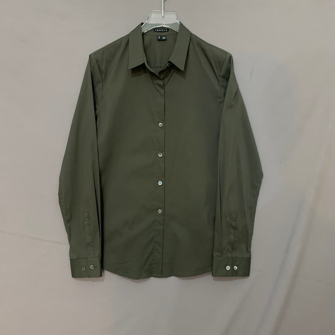 M THEORY 띠어리 LARRISSA2 그레이 스판 블라우스 셔츠 상품이미지2