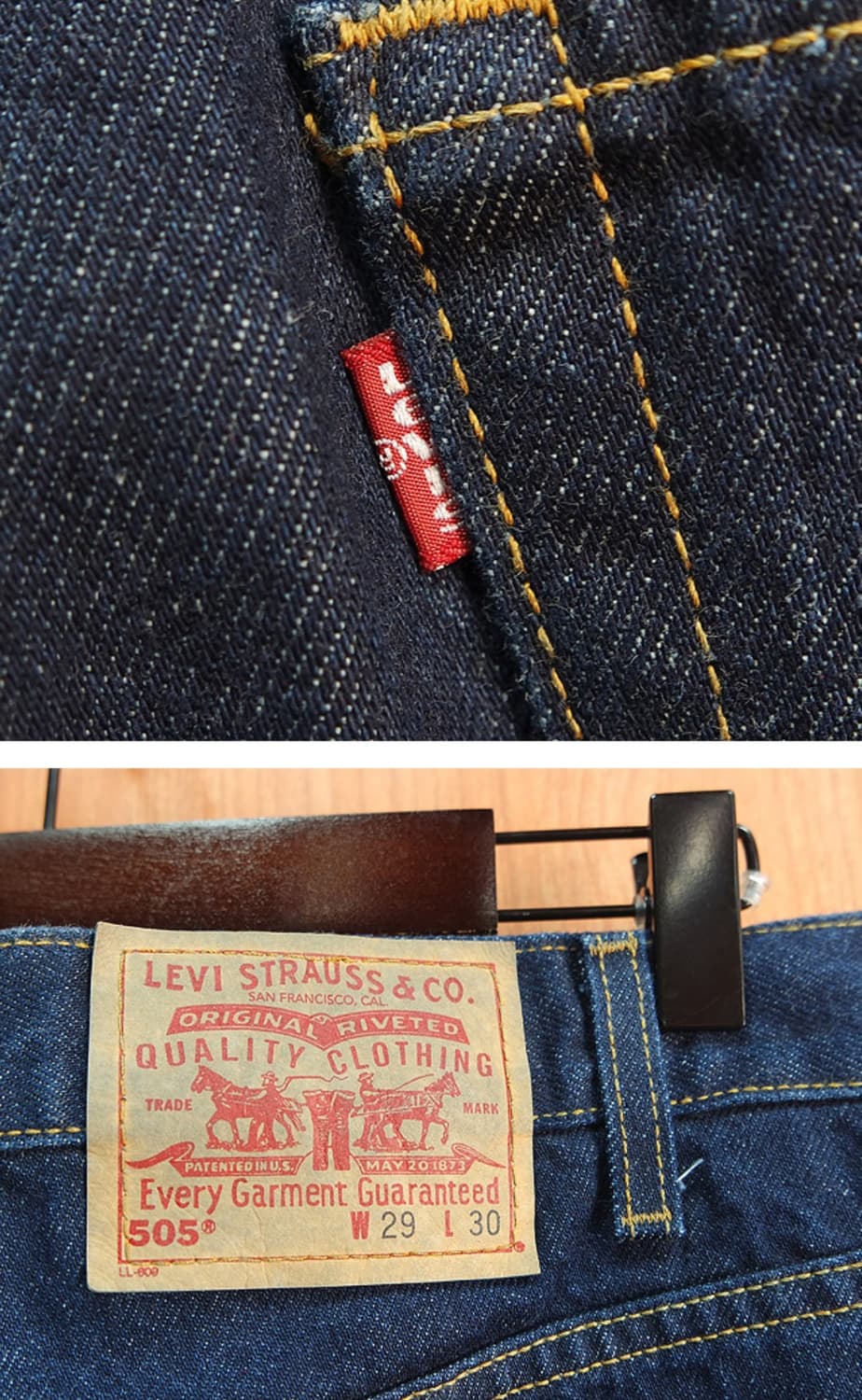 미국산 00s 리바이스 505  데님 29사이즈  상품이미지6