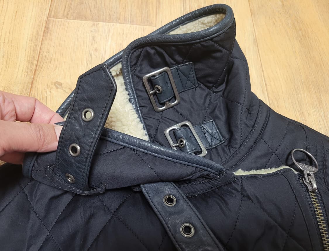 바버(Barbour) 양털안감 퀼트 폴라 라이더자켓 55 상품이미지4