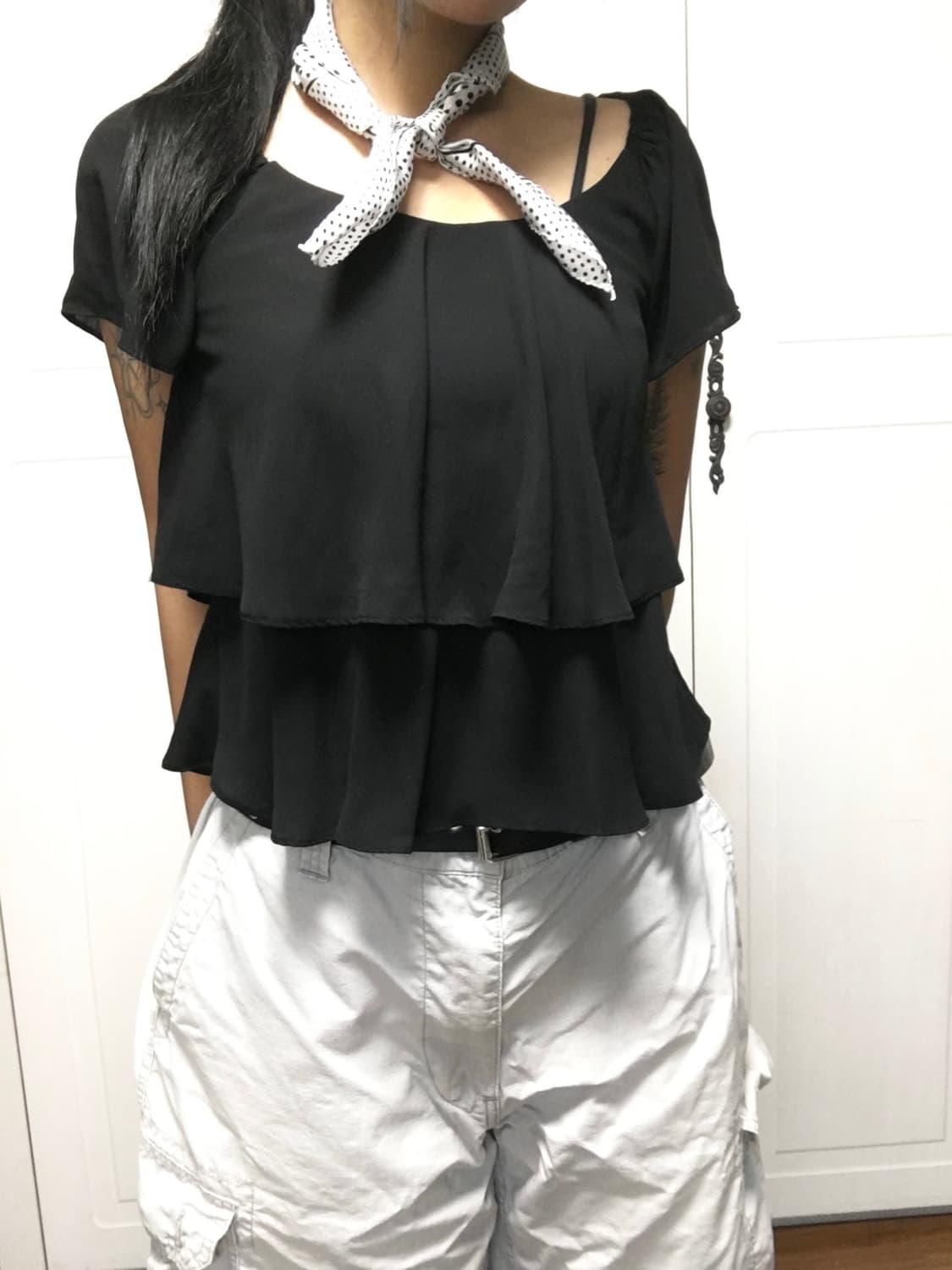 캉캉 black blouse 상품이미지1