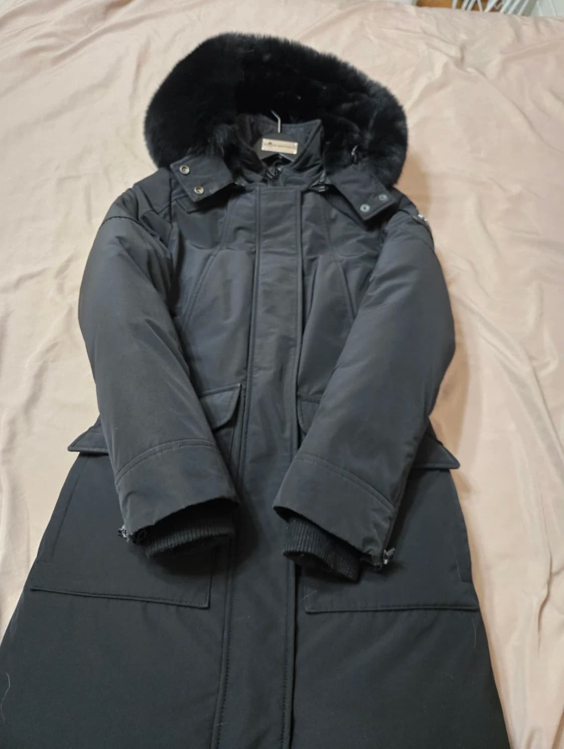 무스너클 블랙 롱패딩 xs 상품이미지1