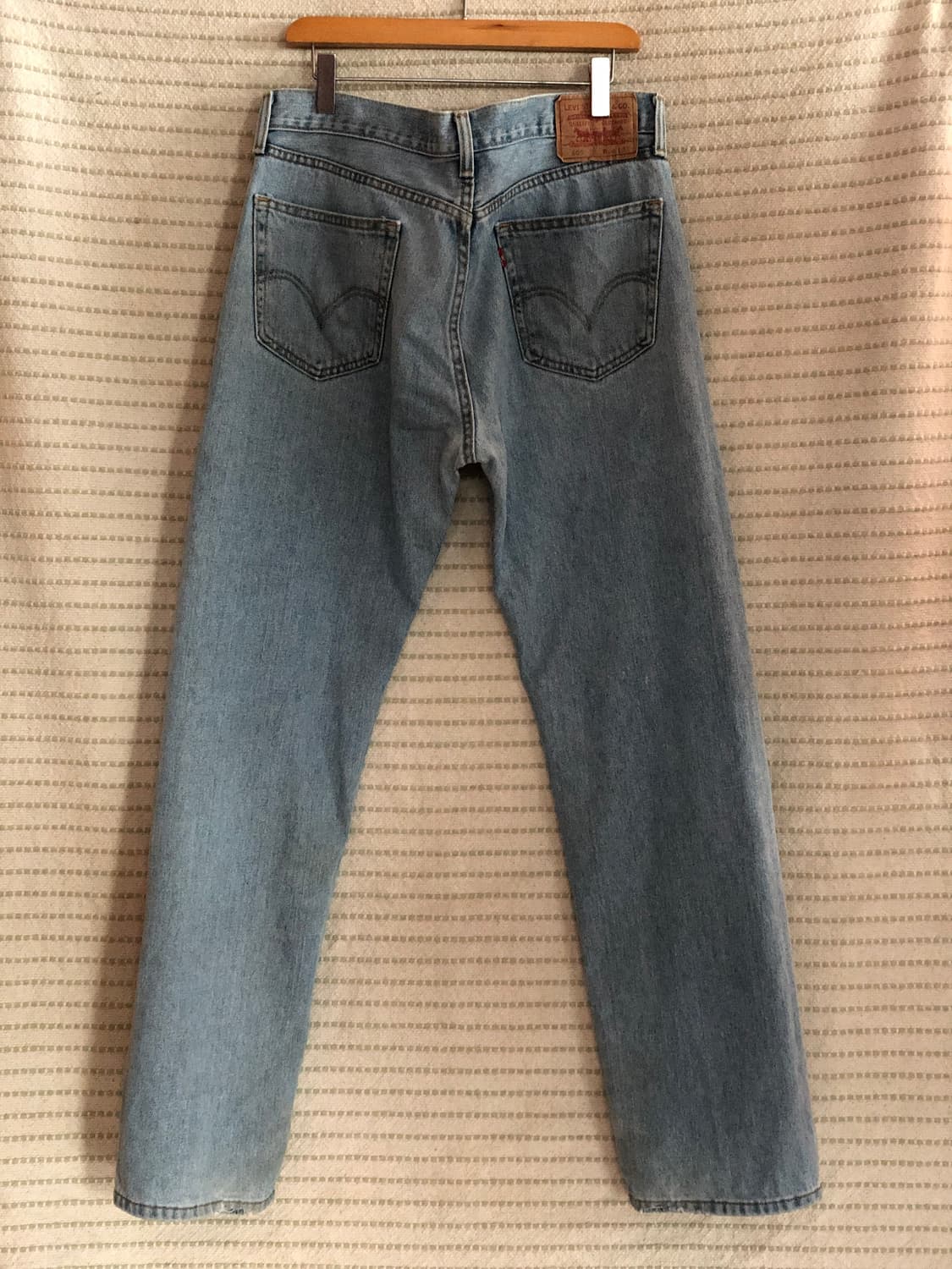 리바이스 빈티지 505 34x32 연청 일자 데님 상품이미지2