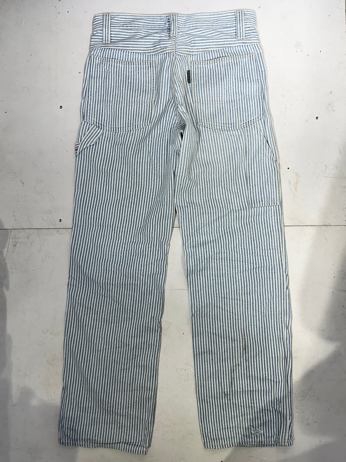 블루블루 히코리 블루 스트라이프 카펜터 와이드 팬츠  상품이미지5
