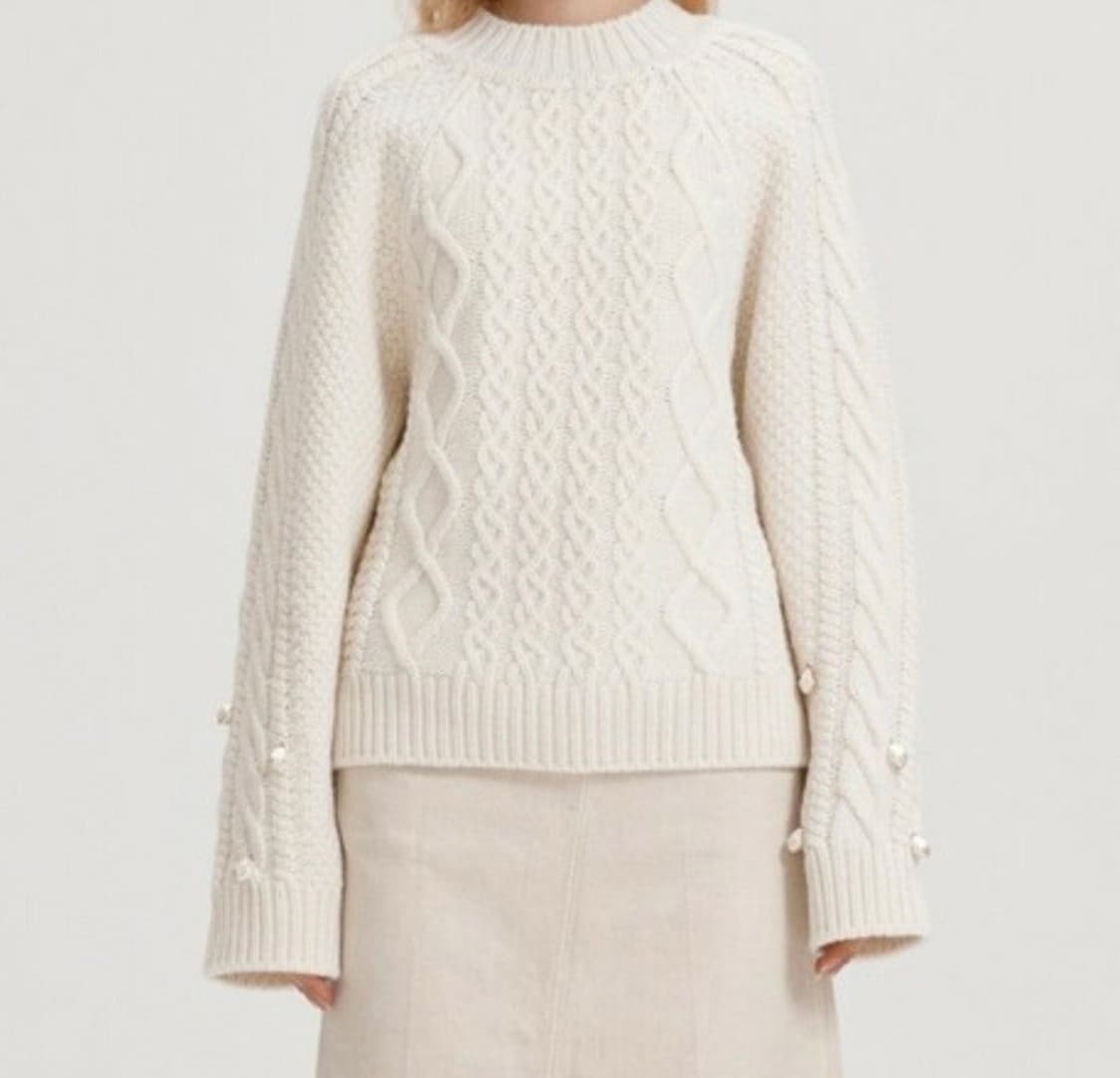 렉토 pearl cable 니트 1회착용 공효진니트 정유미니트 상품이미지4