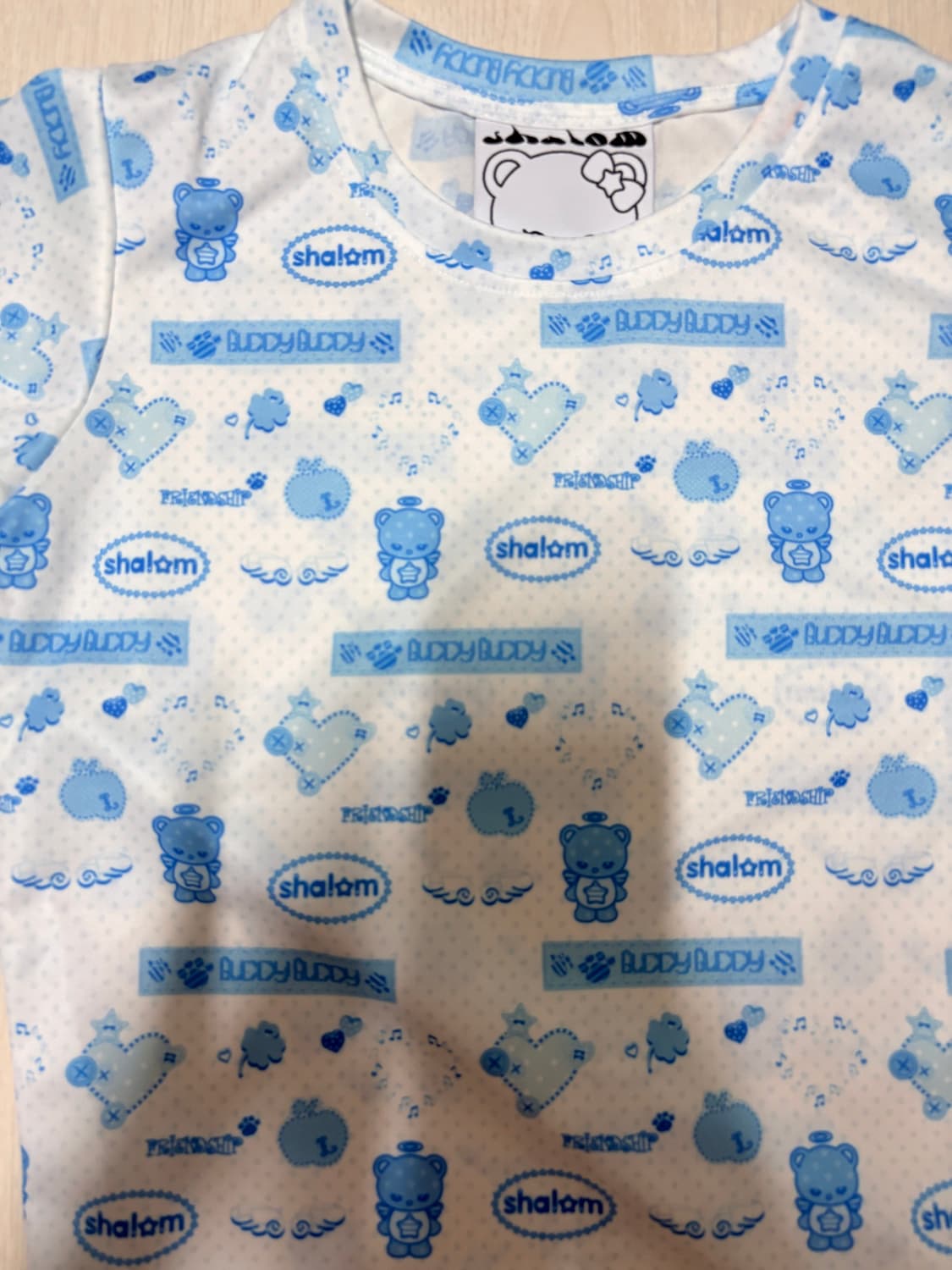 Shalom Buddy Buddy Tee - Sky 상품이미지3