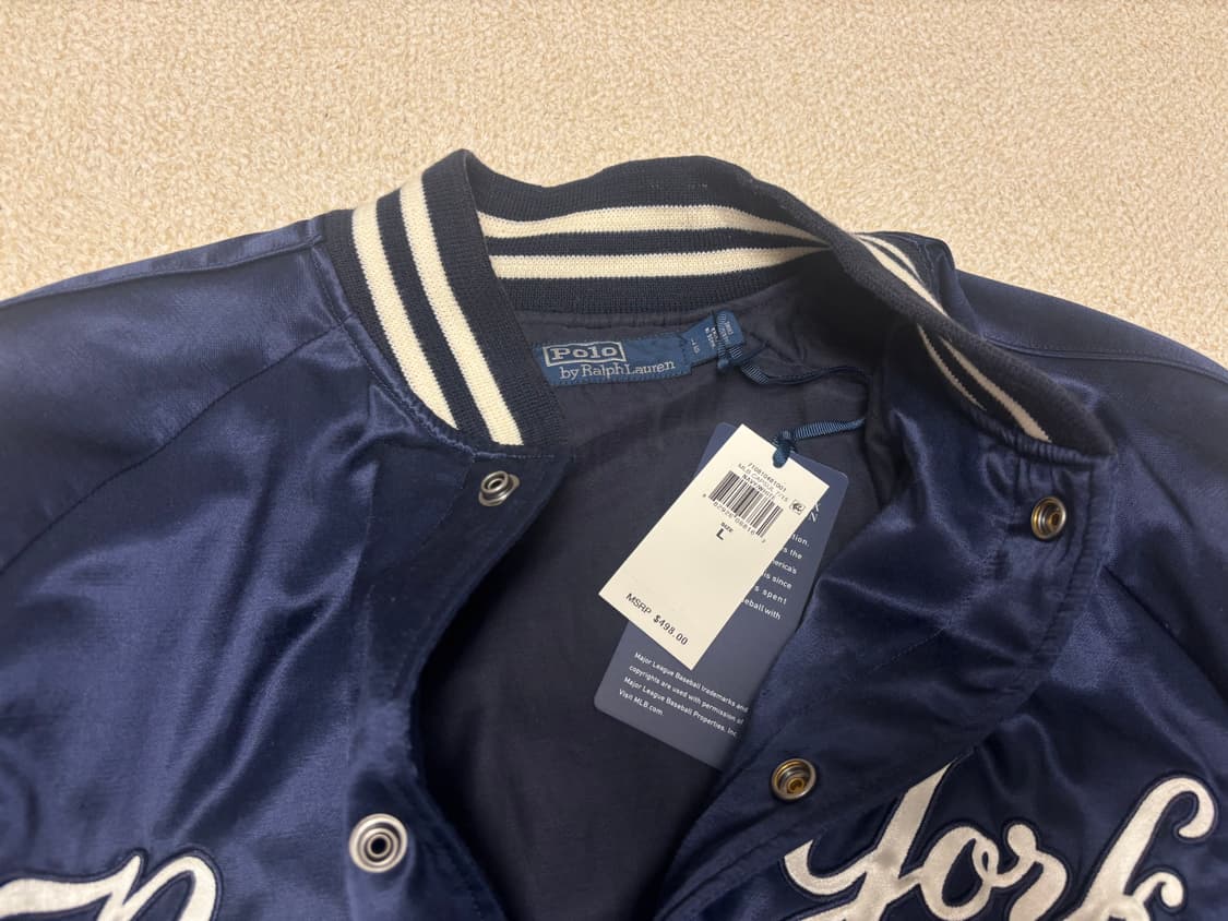 폴로 X 양키스 새틴 바시티 자켓 상품이미지4