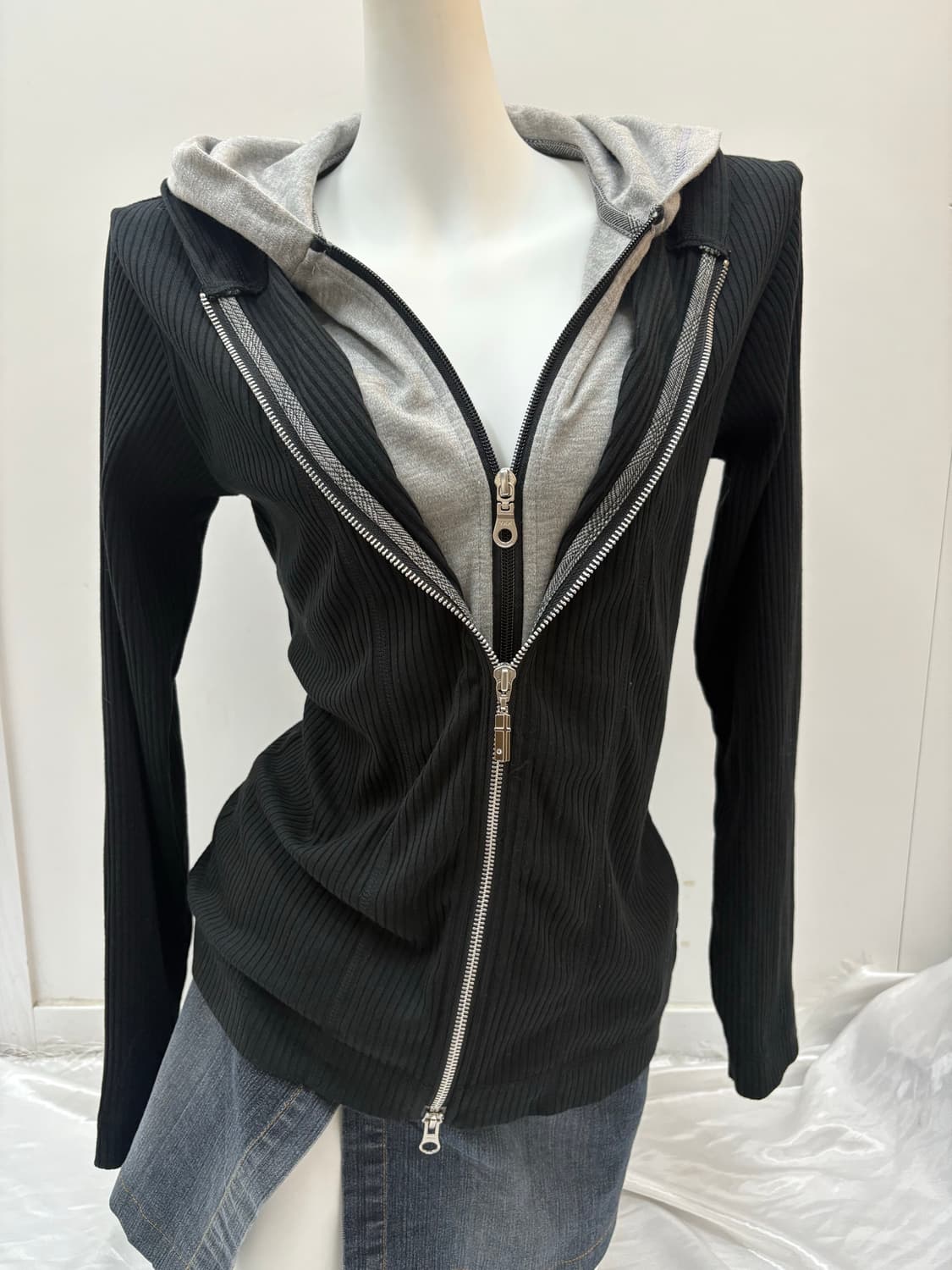 더블 후드 투웨이 집업 상품이미지4