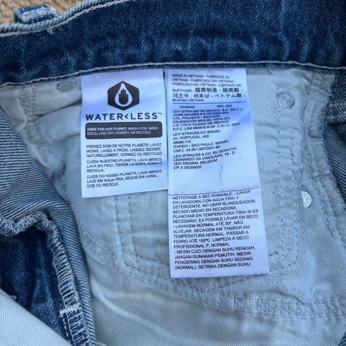 리바이스 502 카펜터 데님 팬츠  상품이미지4