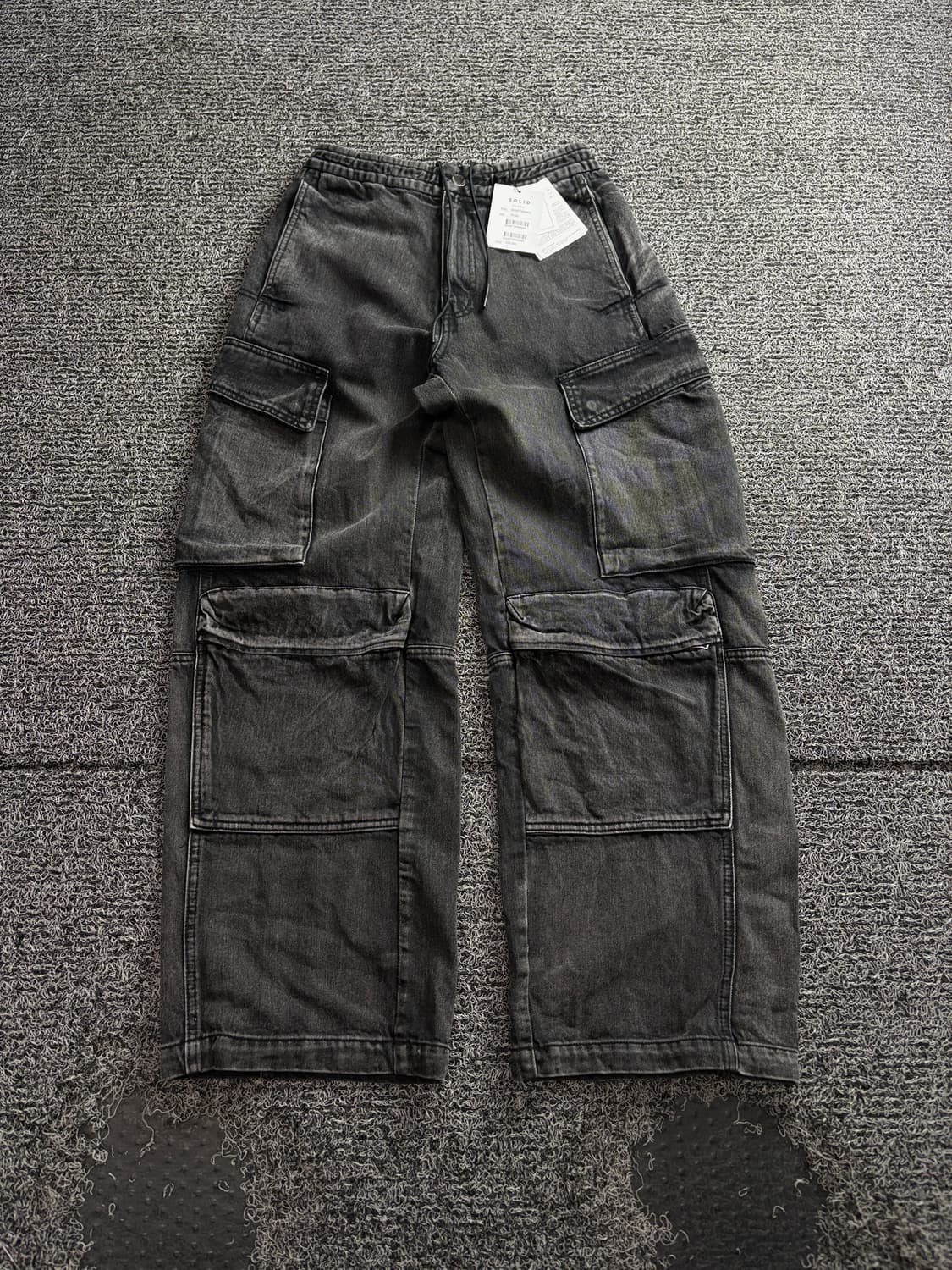 솔리드옴므 데드스탁 멀티 디테일 루즈핏 데님 팬츠 4090 상품이미지2